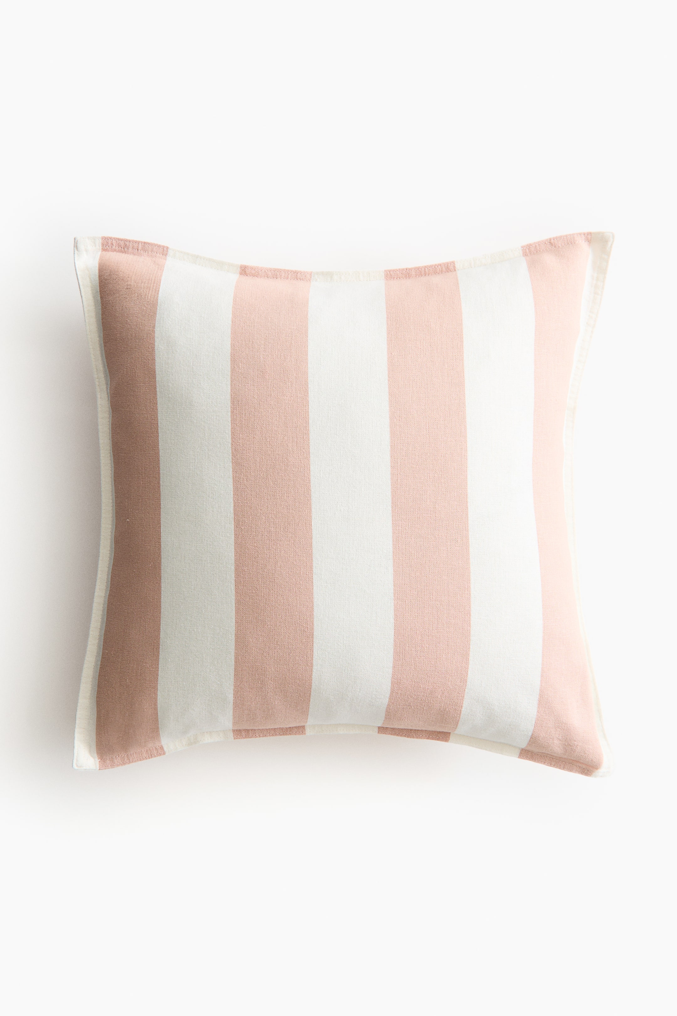 Nagyobb kép megtekintése: Lenkeverék díszpárnahuzat - Hamvas rózsaszín/csíkos - HOME | H&M HU 2