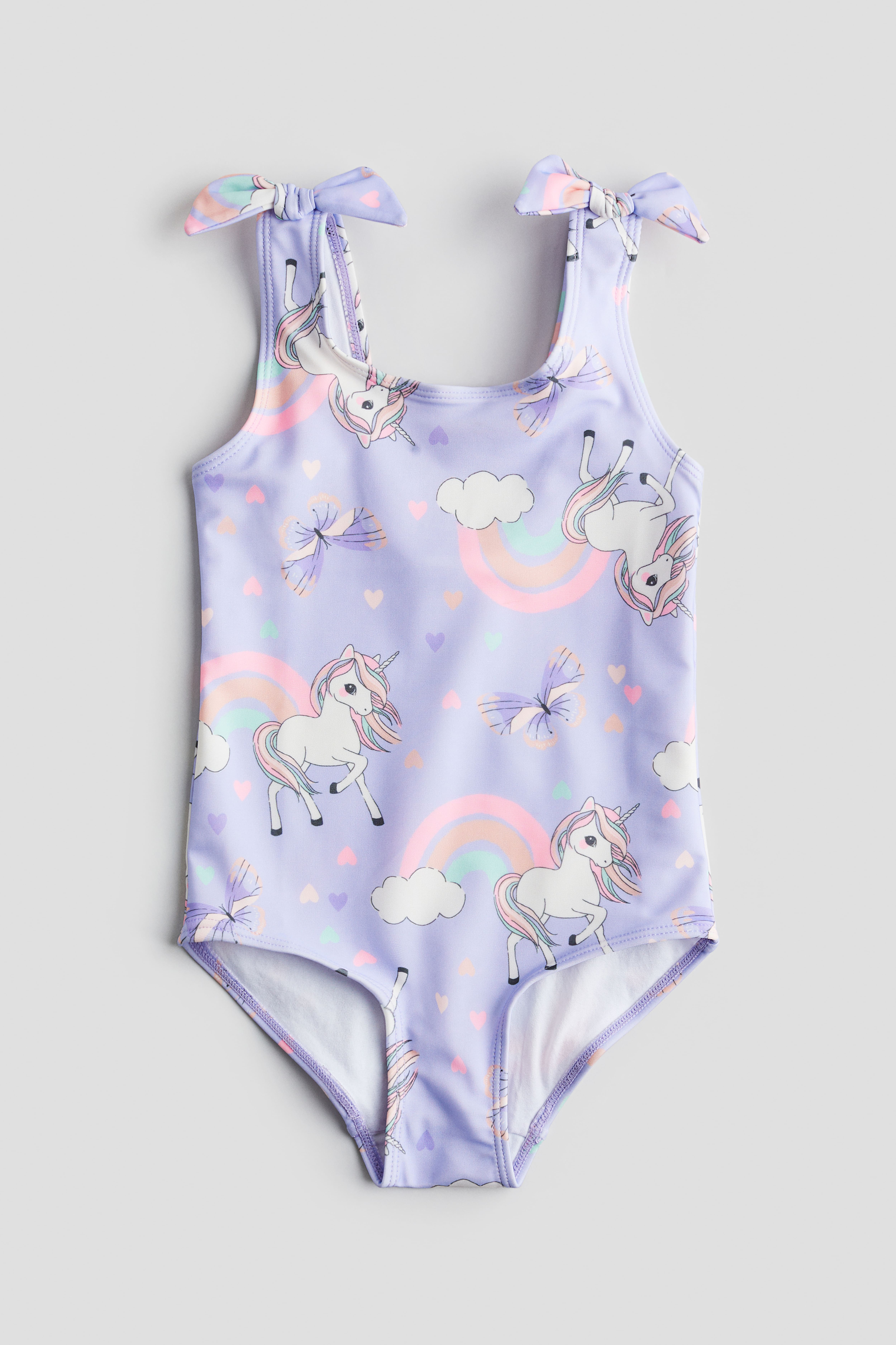 Patterned swimsuit Light purple Unicorns Kids H M GB