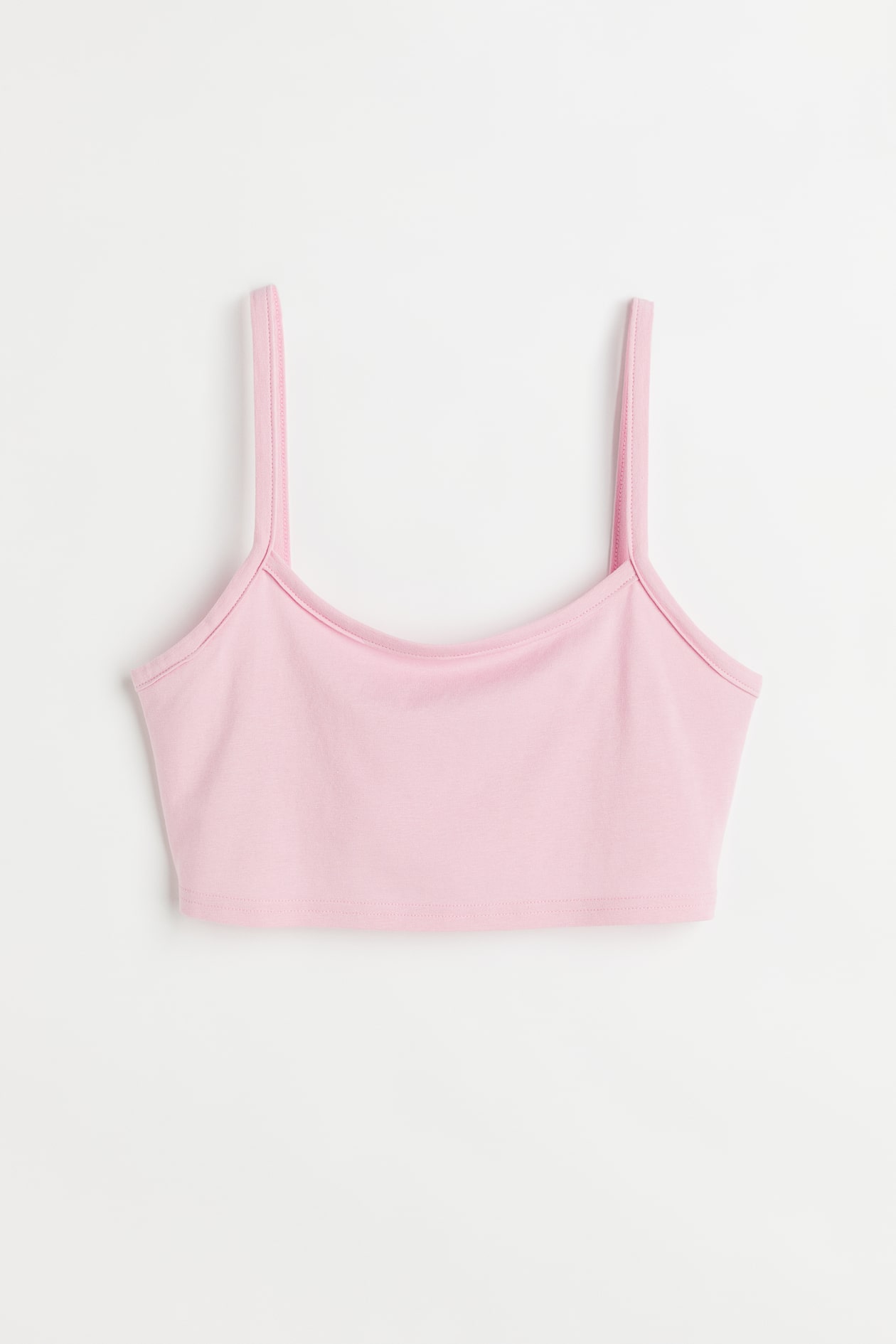 Crop Top - Sleeveless - Crop - Light pink - Ladies | H&M US