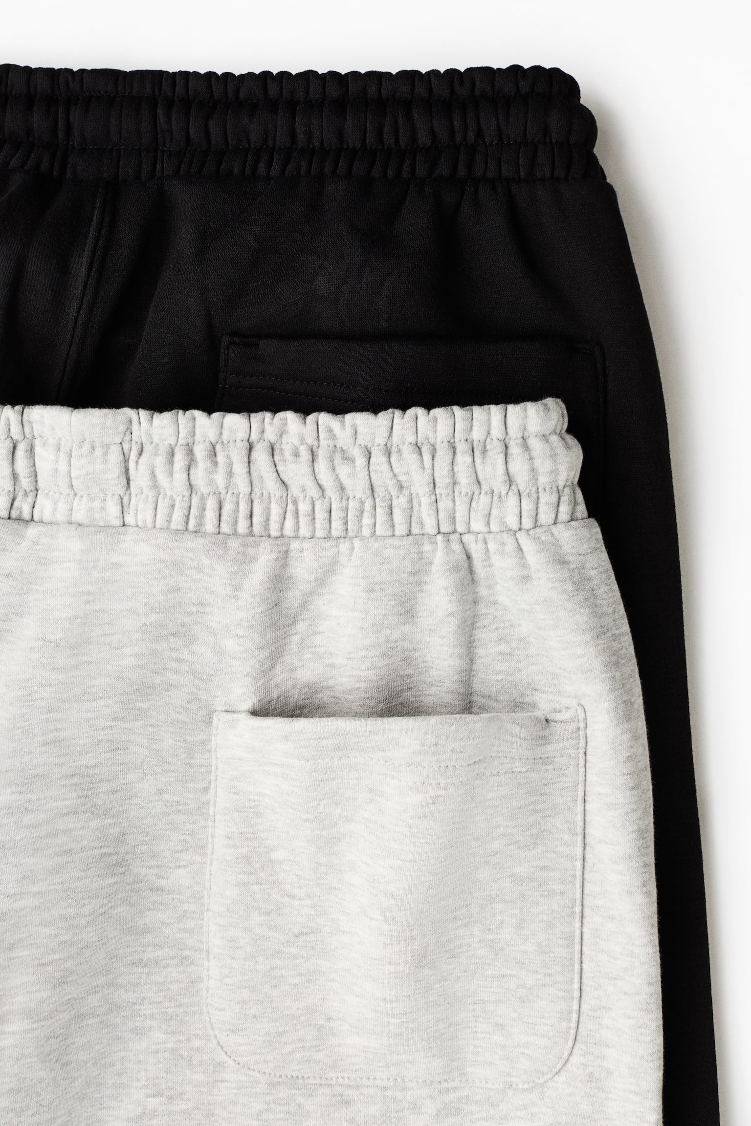 2-pack Regular Fit Shorts - Black/Light grey marl/Navy blue/Brown/Dusty blue - 2