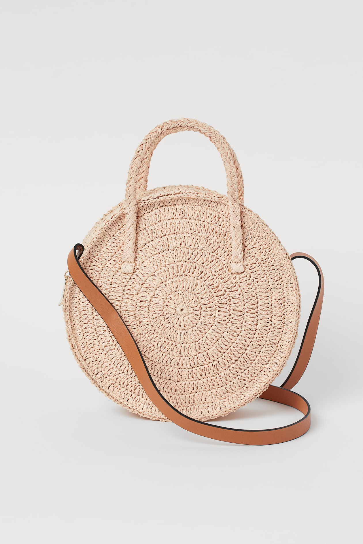 Round straw bag Beige Ladies H&M HK