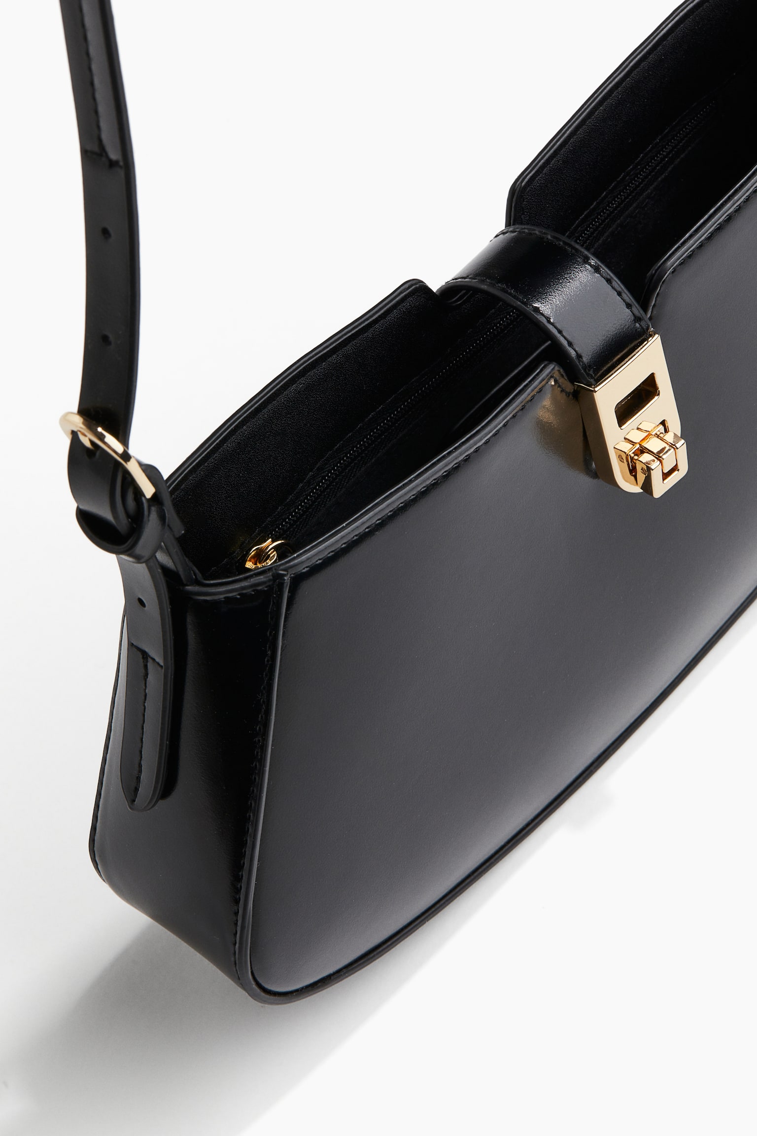 Small shoulder bag - Black/Dark beige - 1