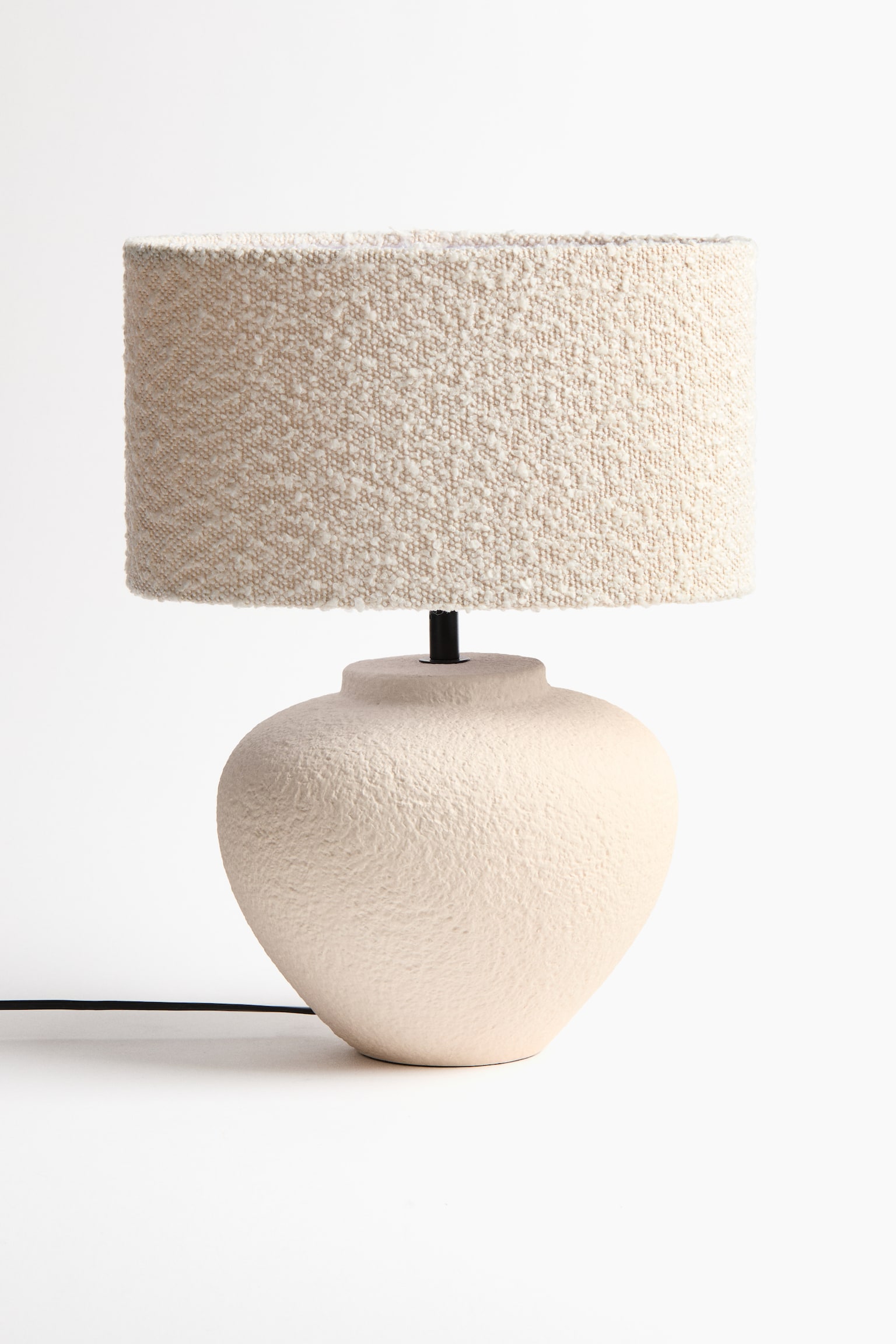 Kleiner Lampenschirm aus Bouclé - Hellbeige - 2