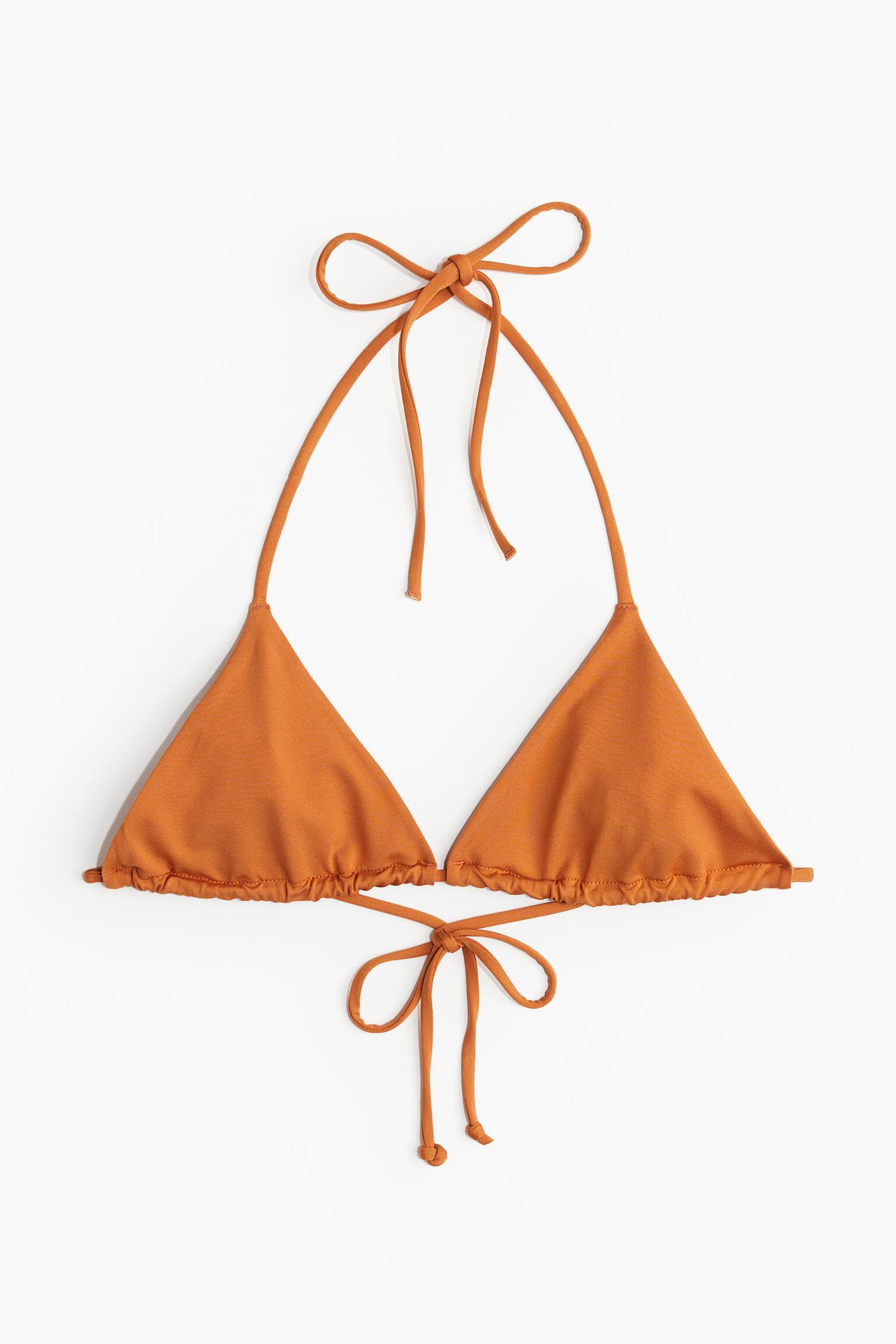 Haut de maillot triangle - Orange/Beige clair/imprimé léopard/Black/Bleu vif/blanc/fleuri - 2