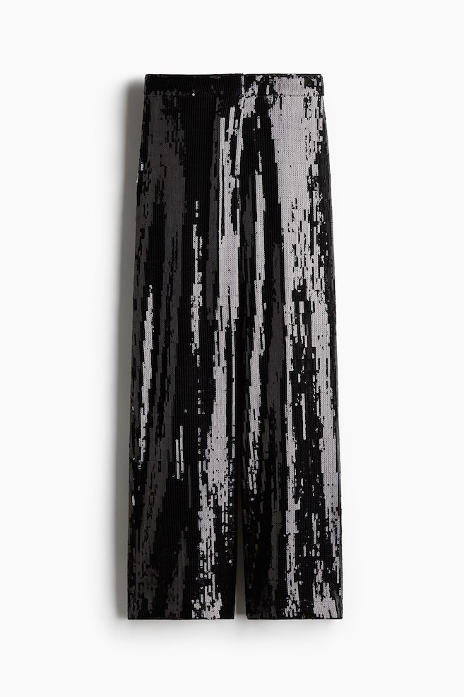 Pantalón de lentejuelas - Negro/Verde oscuro/Burdeos - 1
