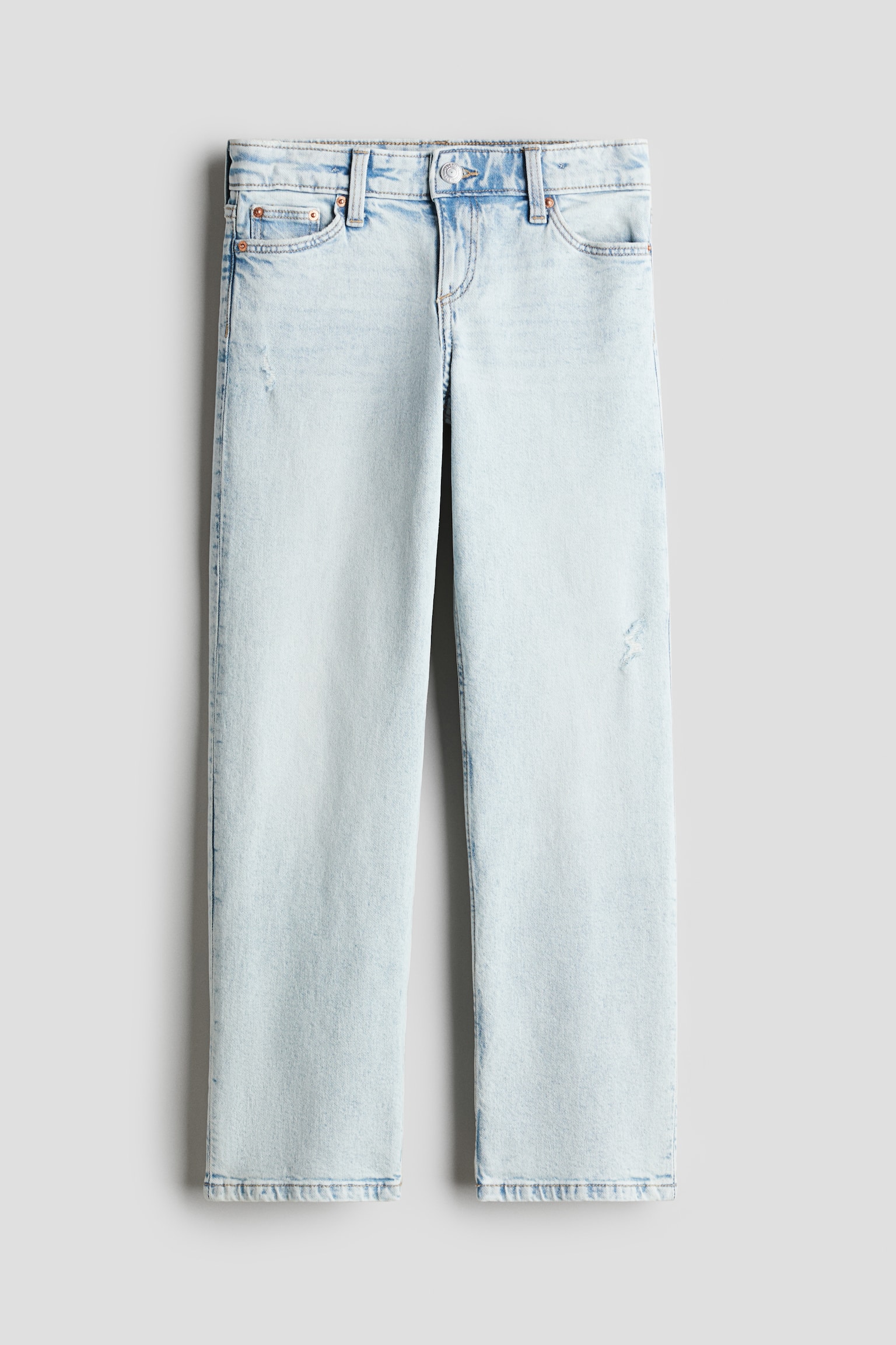 Straight Leg Jeans - Bleu denim clair/Bleu denim/Gris clair - 1