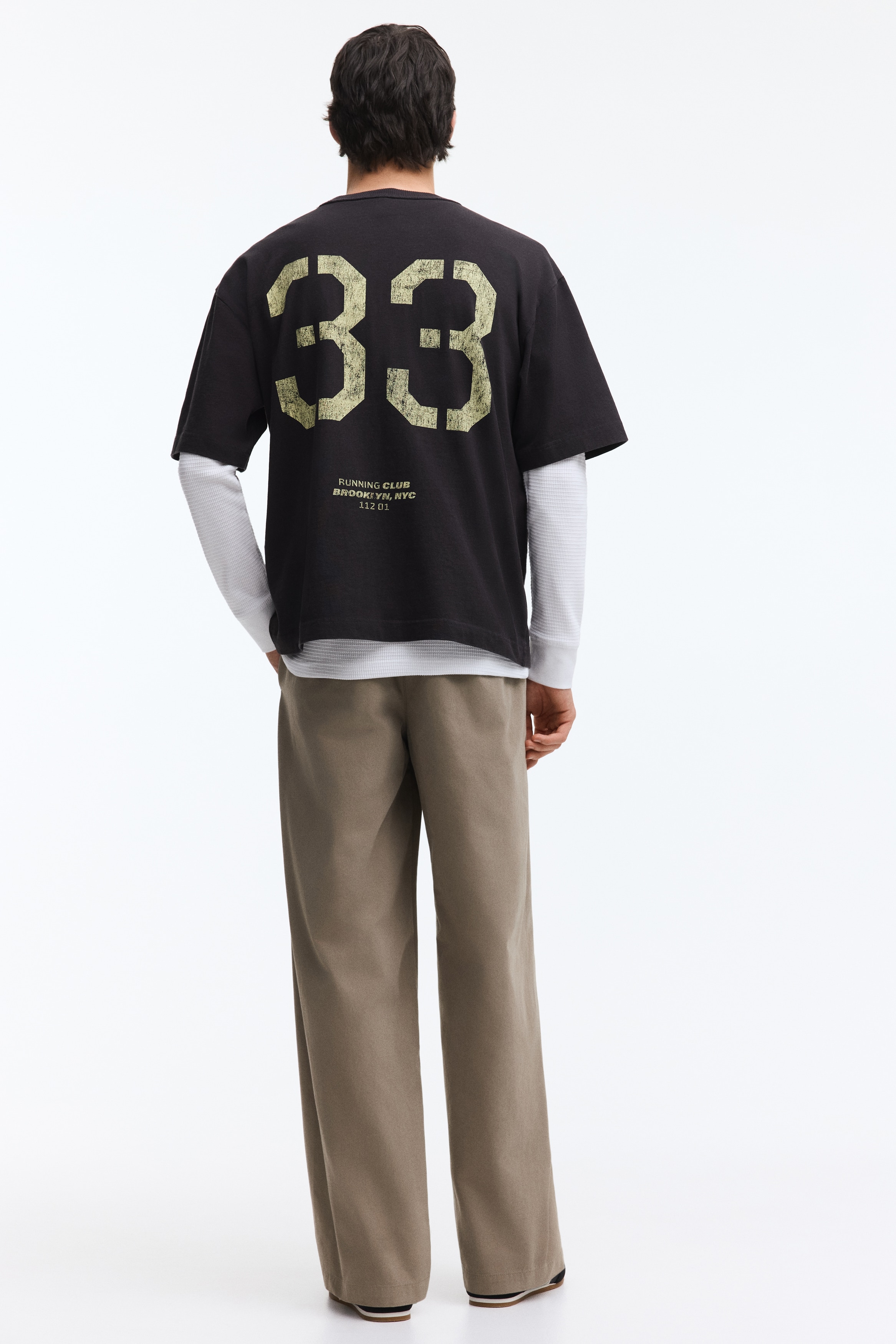 ルーズフィット プリントTシャツ - ライトグリーン／33 - Men | H&M JP