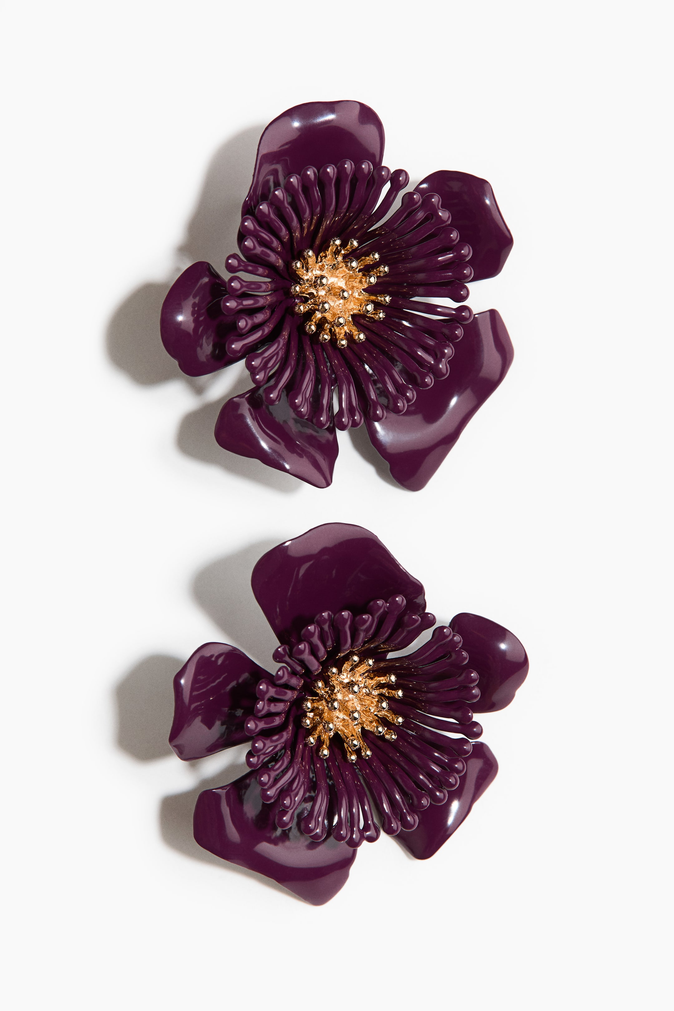 Flower-Shaped Statement Earrings
