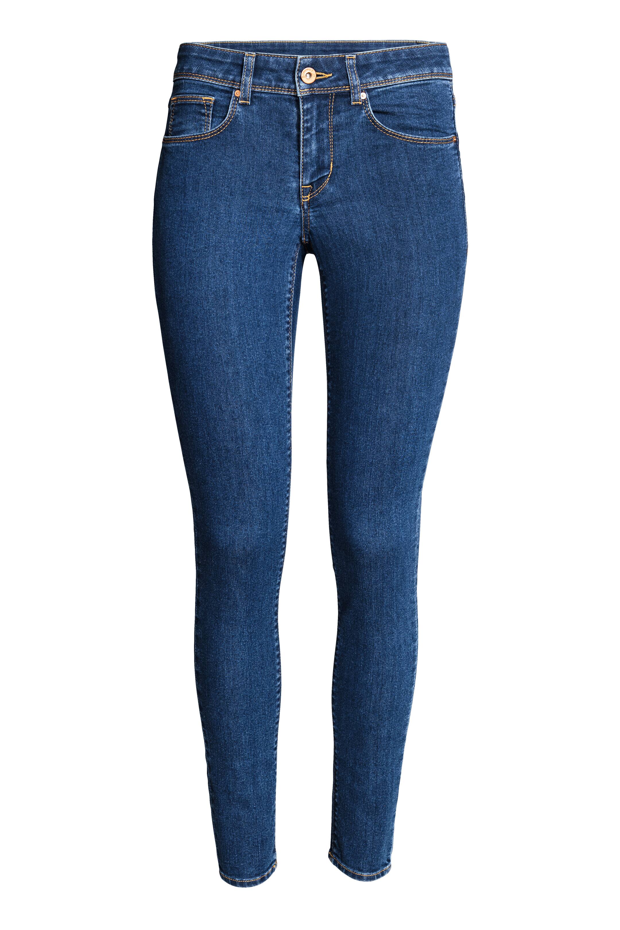 Agrandir l'image: Super Skinny Regular Jeans - Bleu denim foncé - FEMME | H&M FR 1