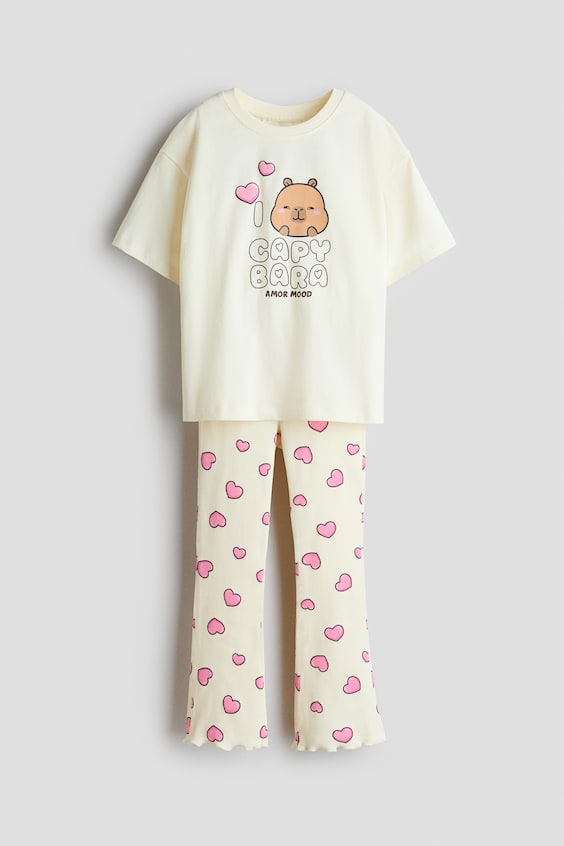 Детские топы H&M 2-Piece Printed Cotton Set
