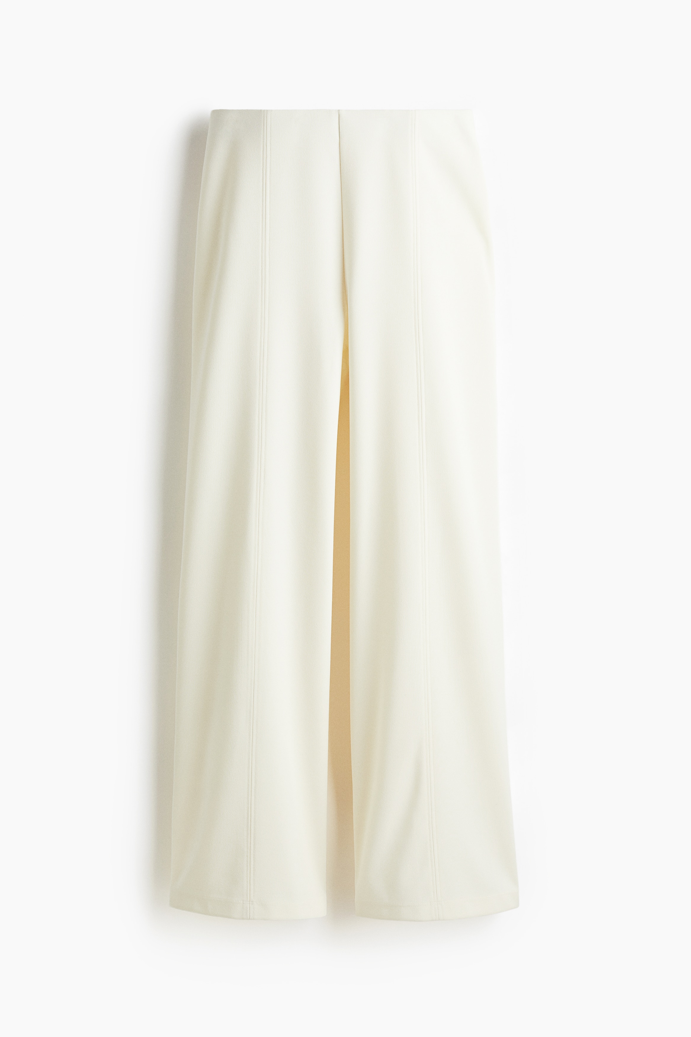 Pantalon large - Crème/Brun/Brun foncé
