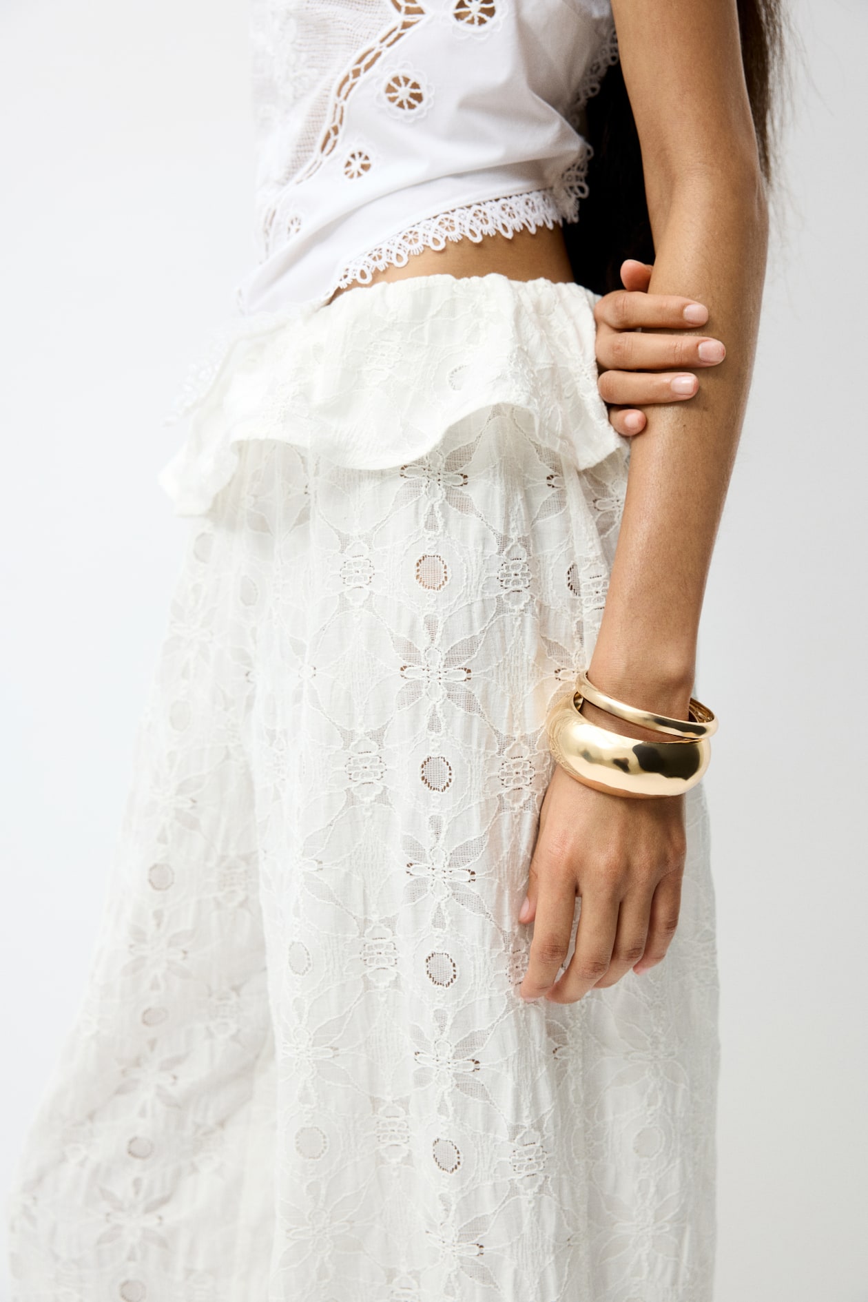 Cotton-Blend Balloon-Leg Pants - image 3