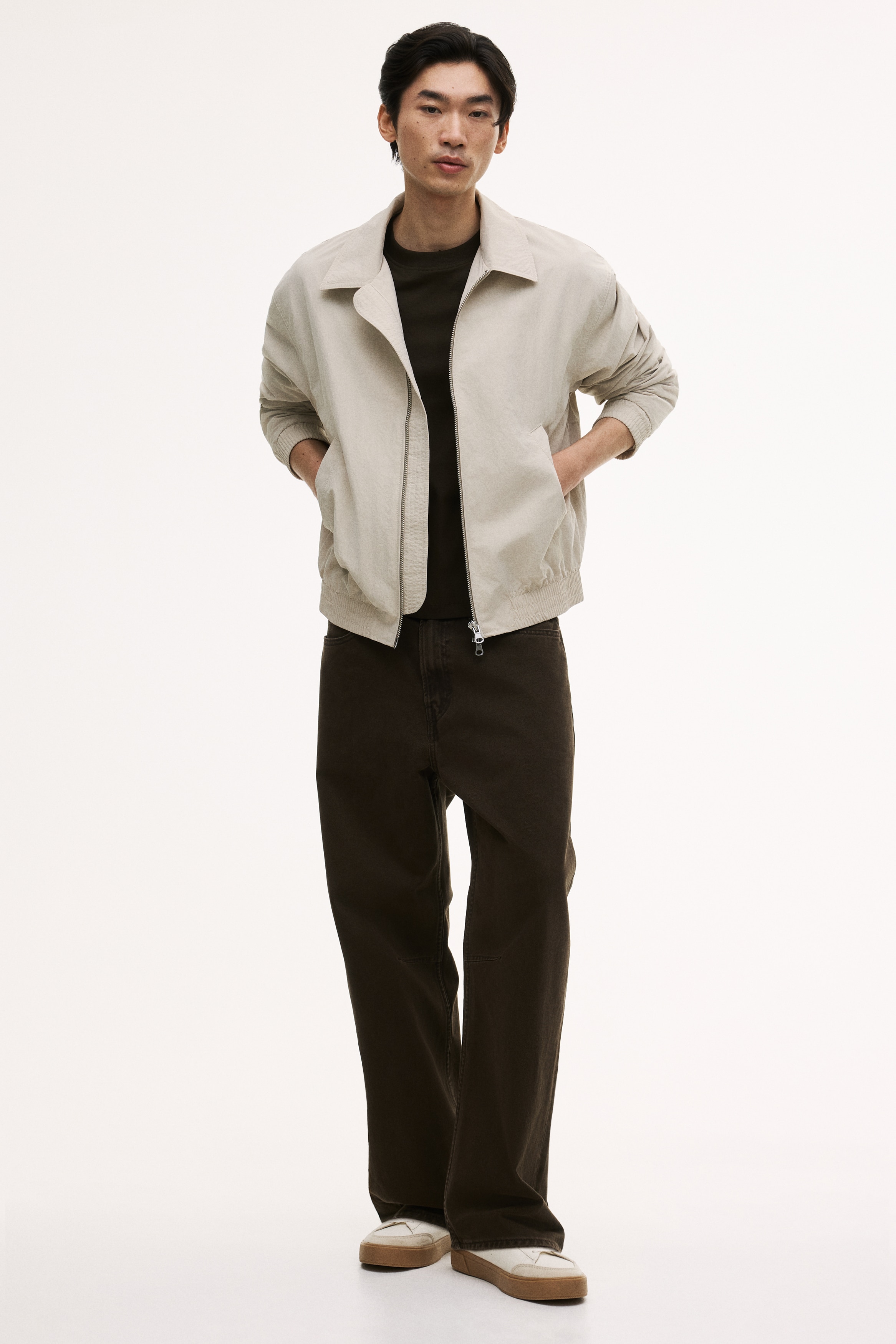 バーバリー ロンドン ジャケット コットン ホワイト 38(M) バーバリー ロンドン ジャケット ブルゾン ノバチェック