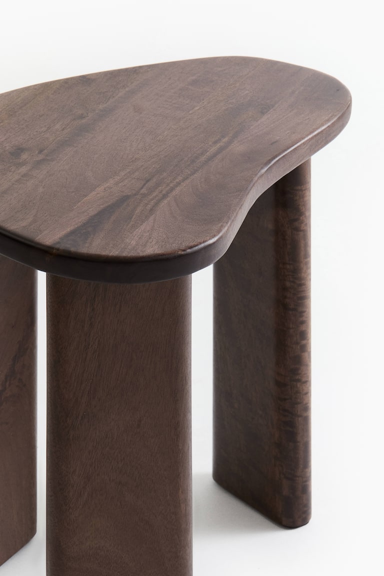 Mango wood side table