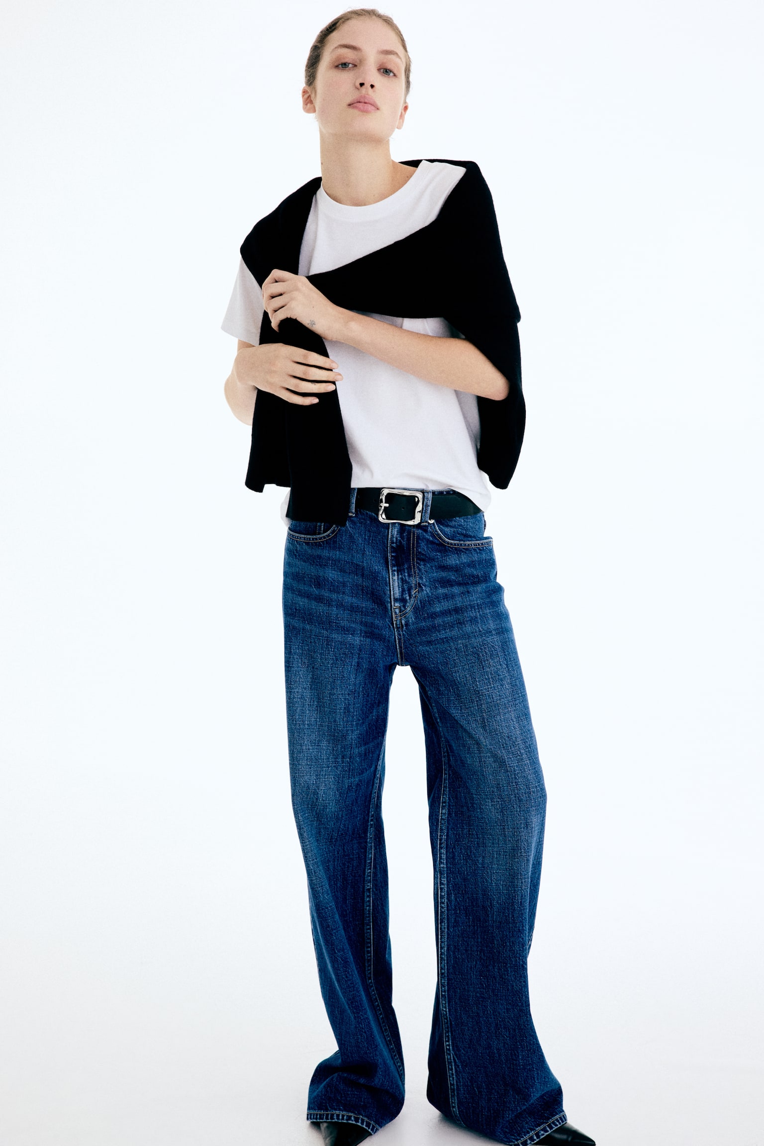 Wide High Jeans - Bleu denim/Vert foncé/Bleu denim clair/Noir délavé/Bleu denim/Blanc - 3