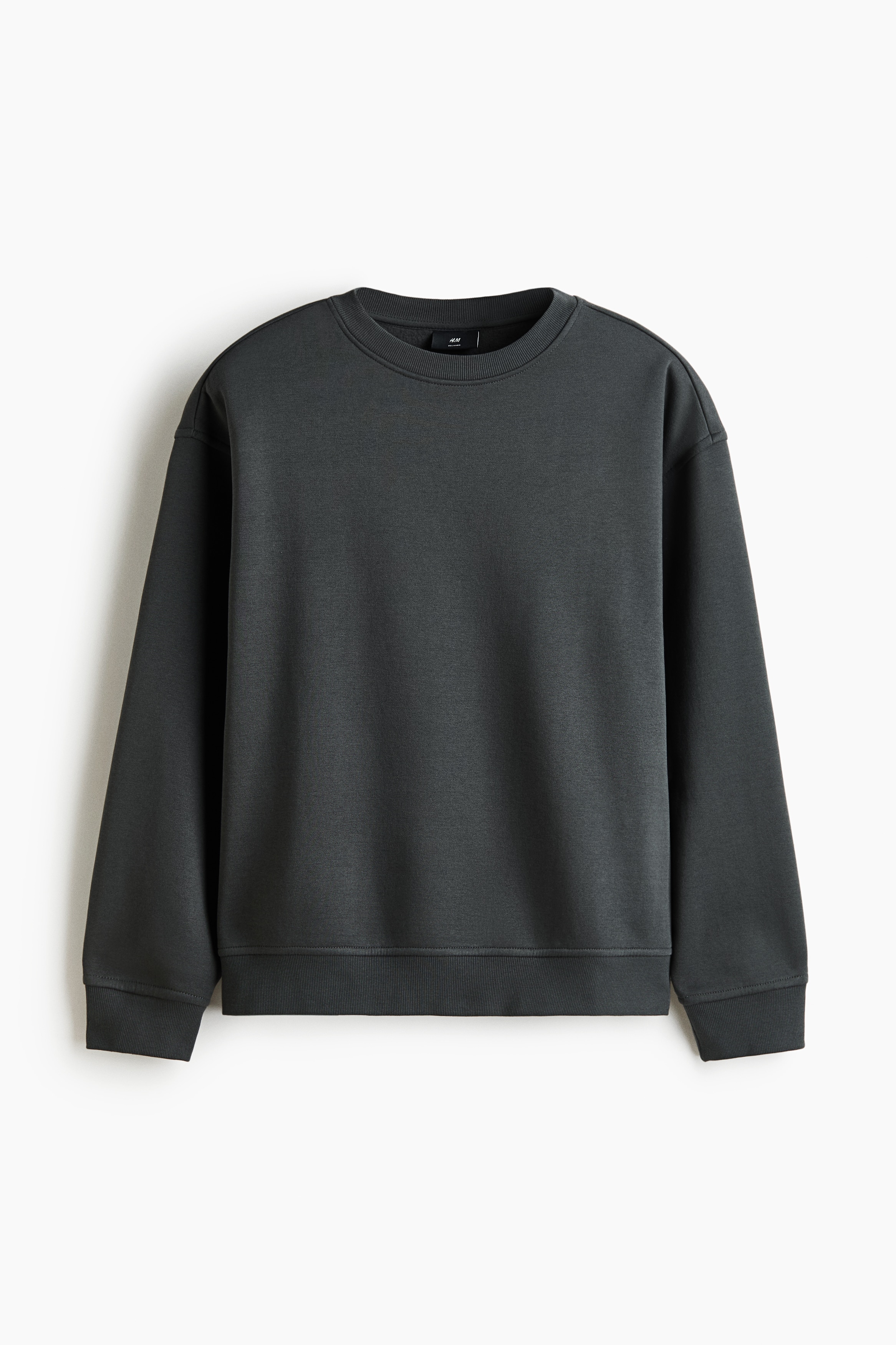 Loose-Fit Sweatshirt - Dark gray/Black/Gray melange/Dark blue/Cream/Light blue/Pink/Dark gray/Green/Dusty khaki green