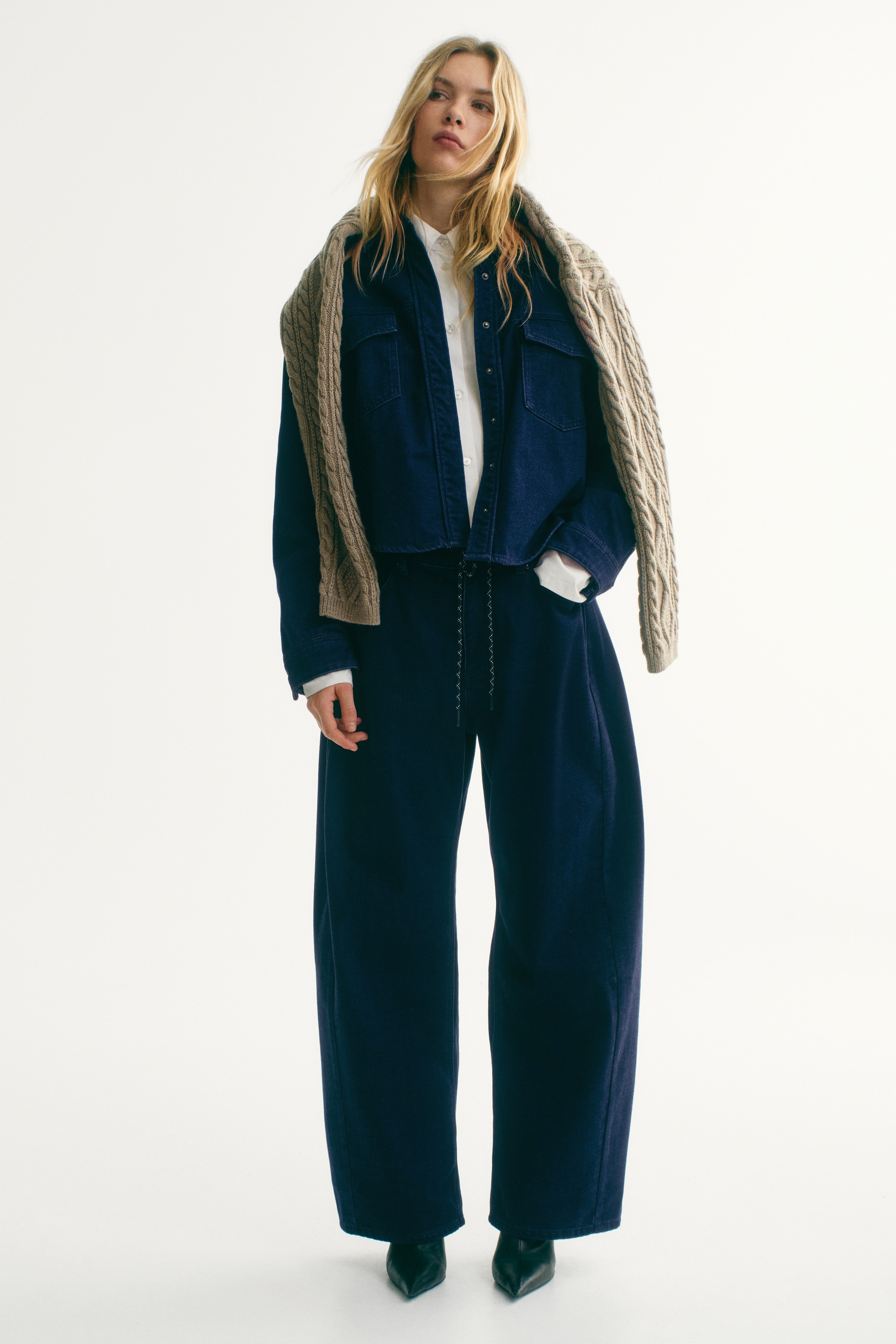 Barrel Regular Jeans - Dark denim blue