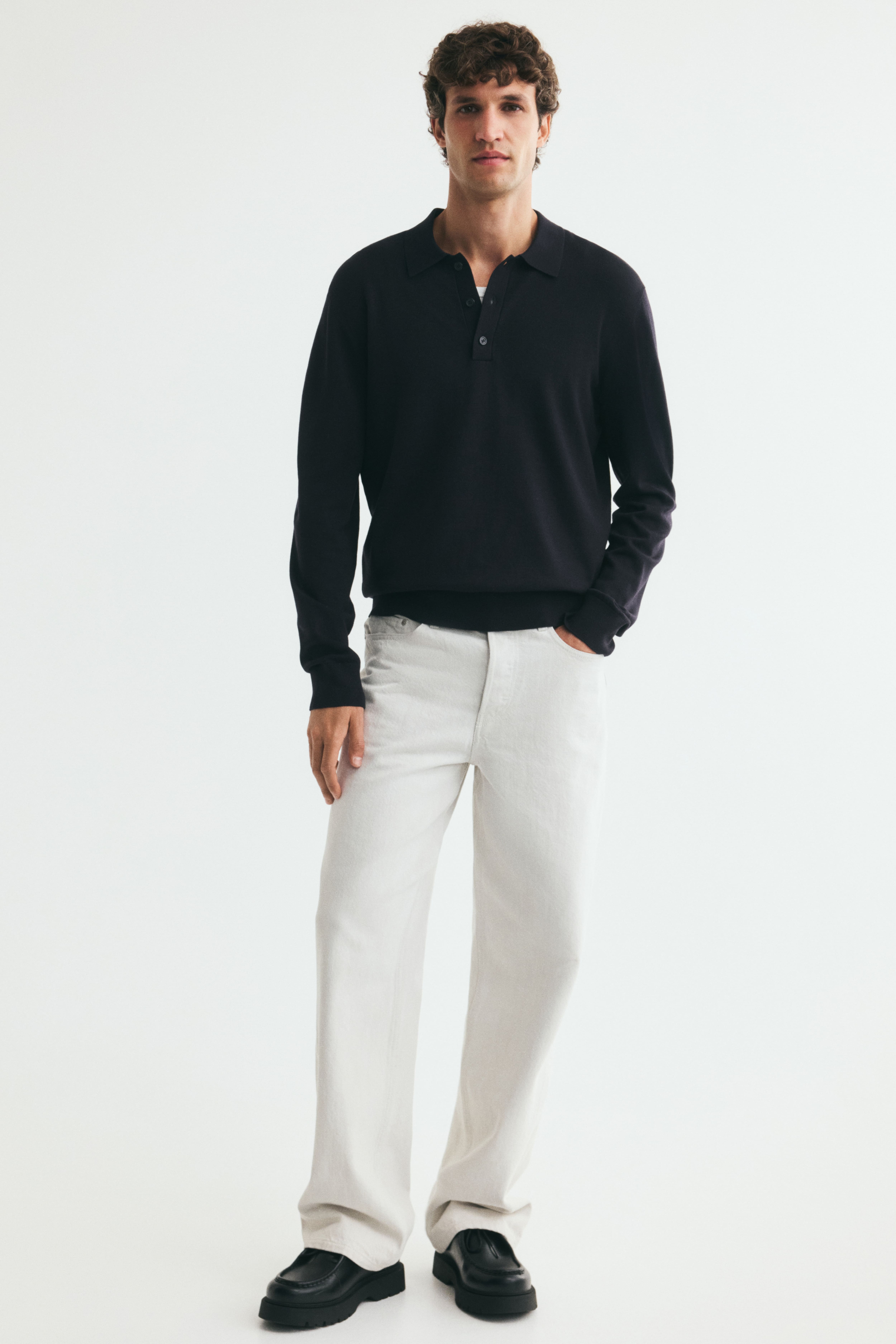 Regular-Fit Knit Polo Shirt