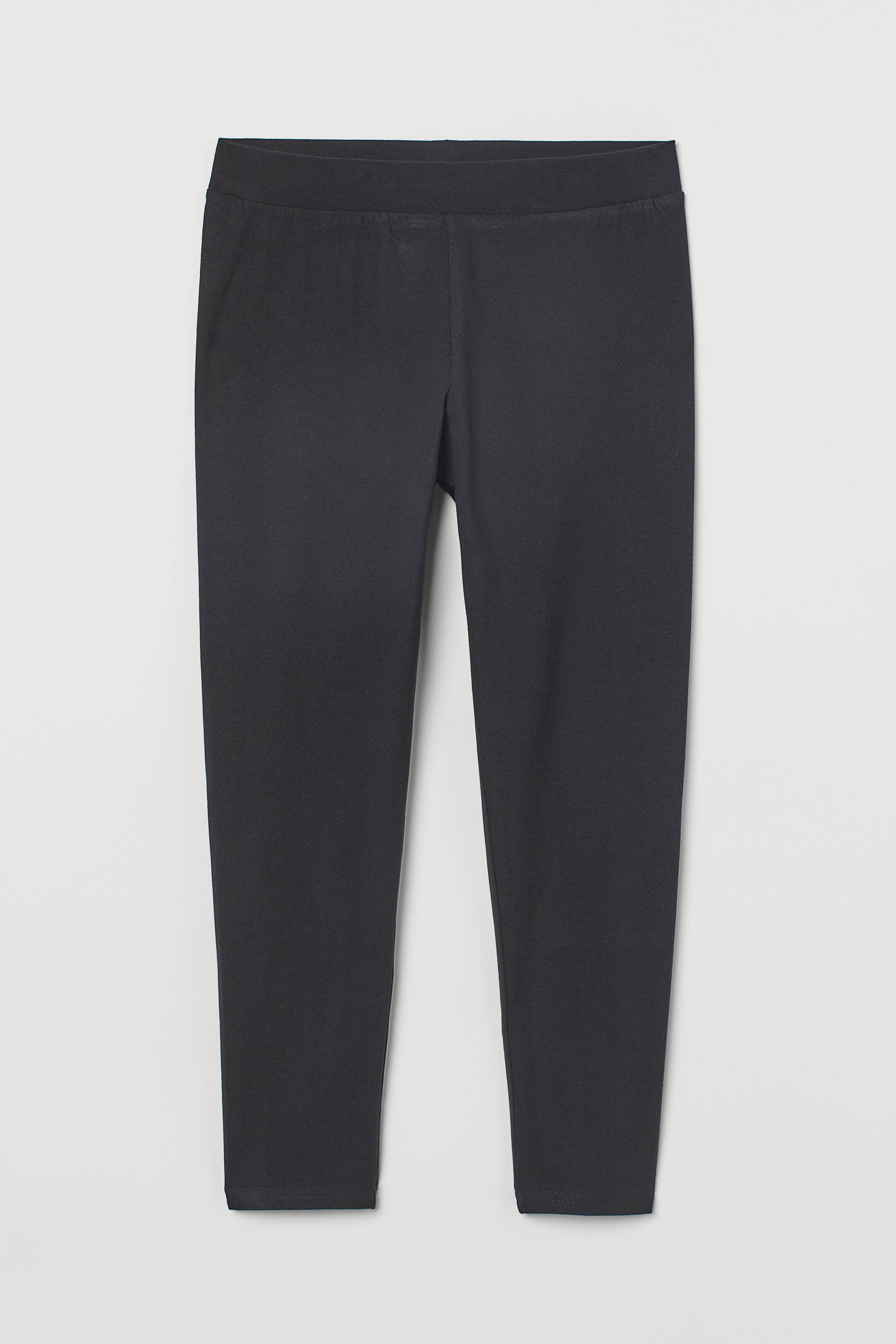 Capri Leggings High waist Threequarter length Black Ladies H