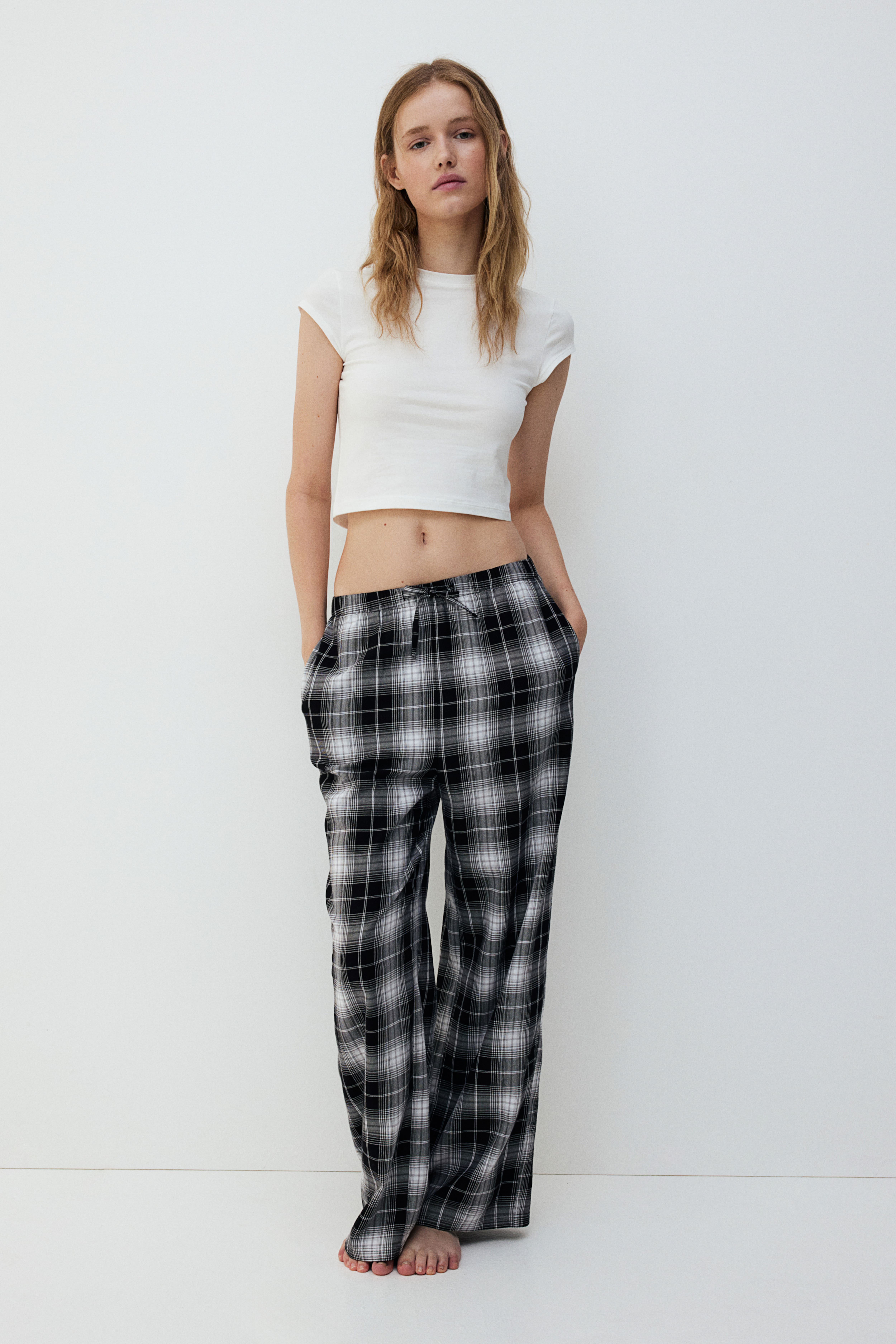 Flannel pyjama bottoms womens sale