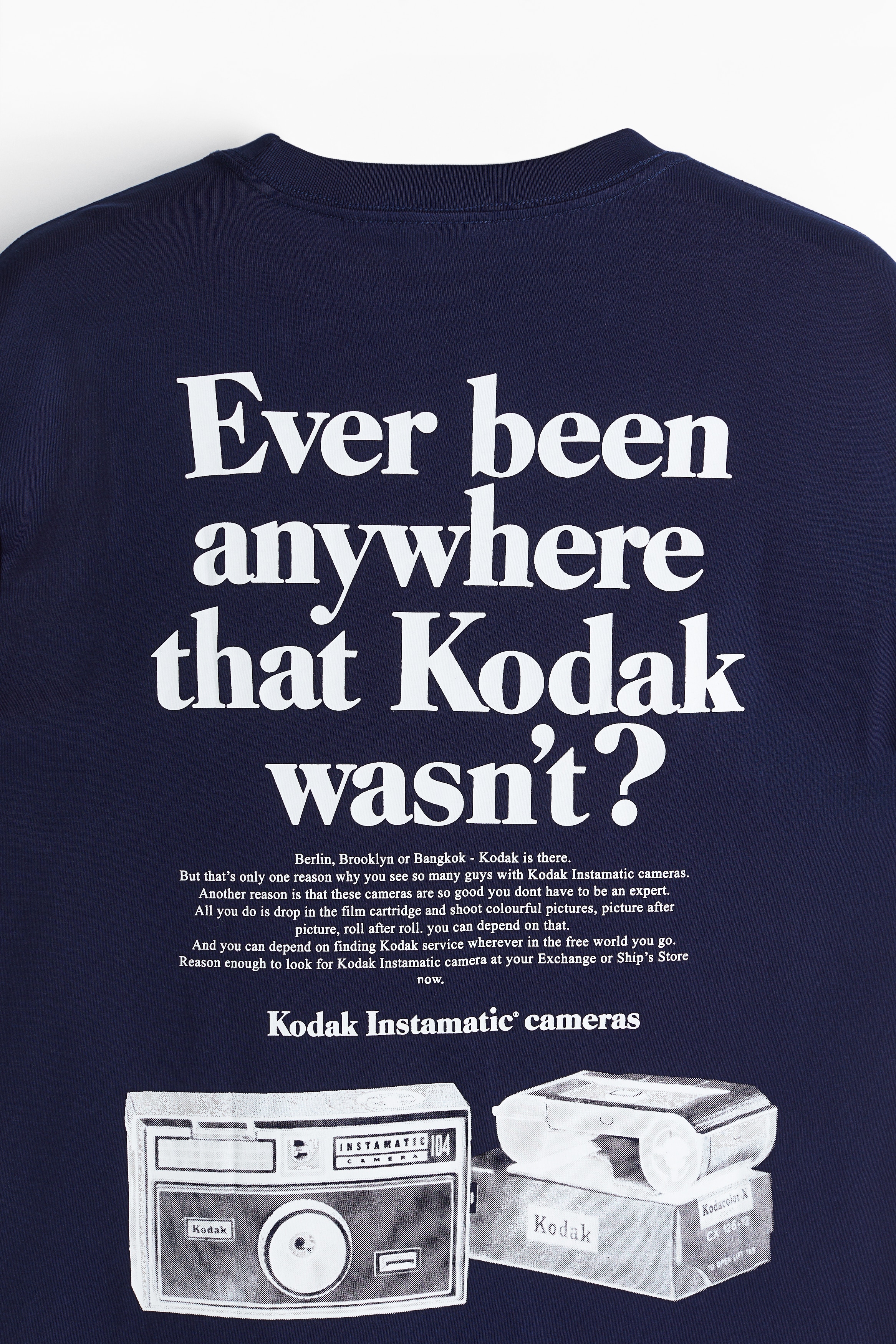 ルーズフィット プリントTシャツ - ブルー／Kodak - Men | H&M JP