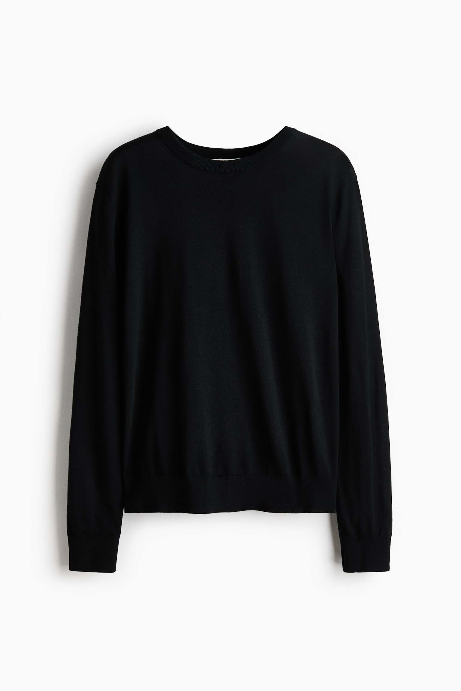 Merino wool jumper - Black/Blue - 2
