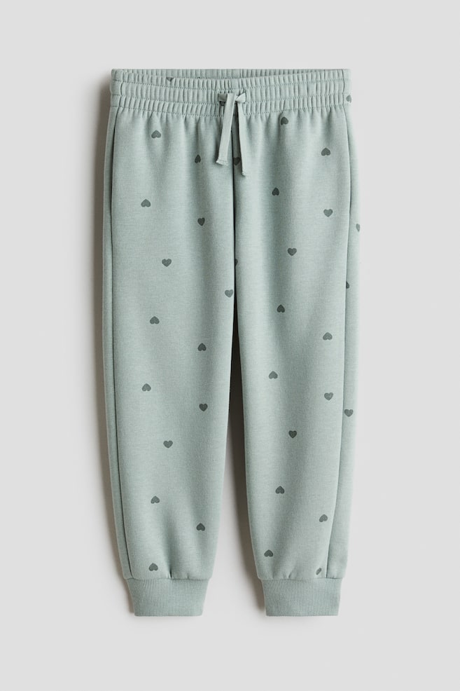 Joggers con interior cepillado - Verde salvia/Corazones/Blanco/Corazones/Rosa/Corazones/Gris oscuro/Corazones/Blanco/Corazones/Beige/Estampado de leopardo - 1
