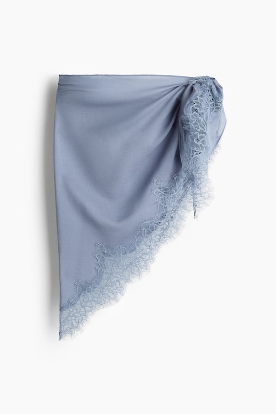 Женский платок-косынка H&M с кружевной отделкой