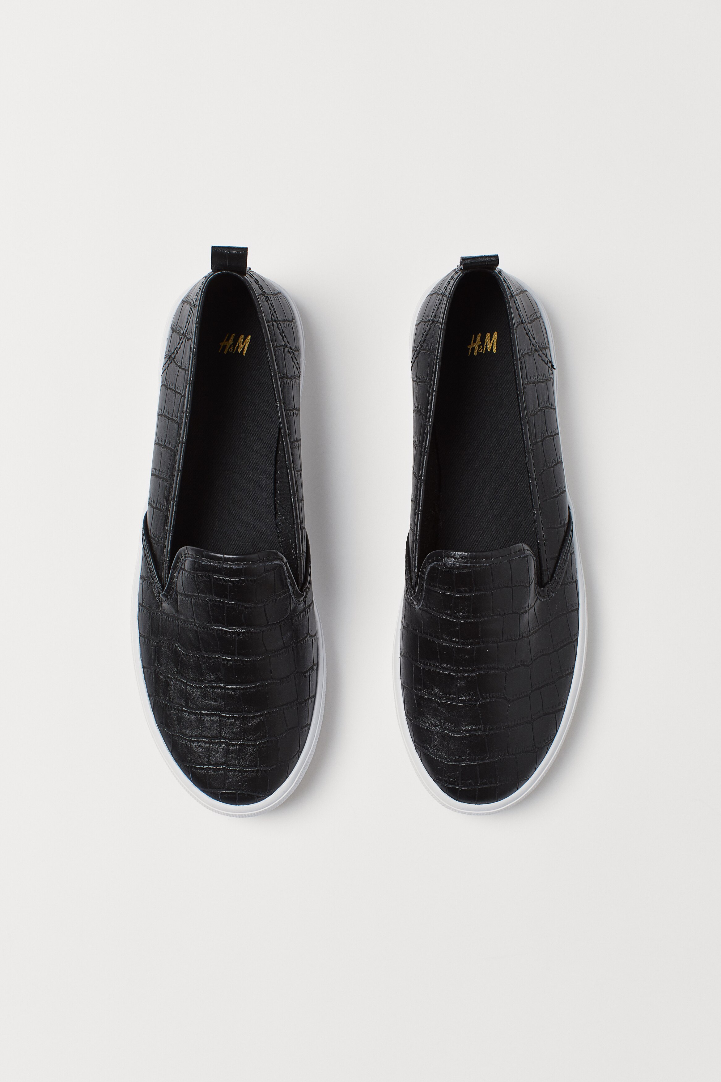 H&m black slip on shoes hotsell