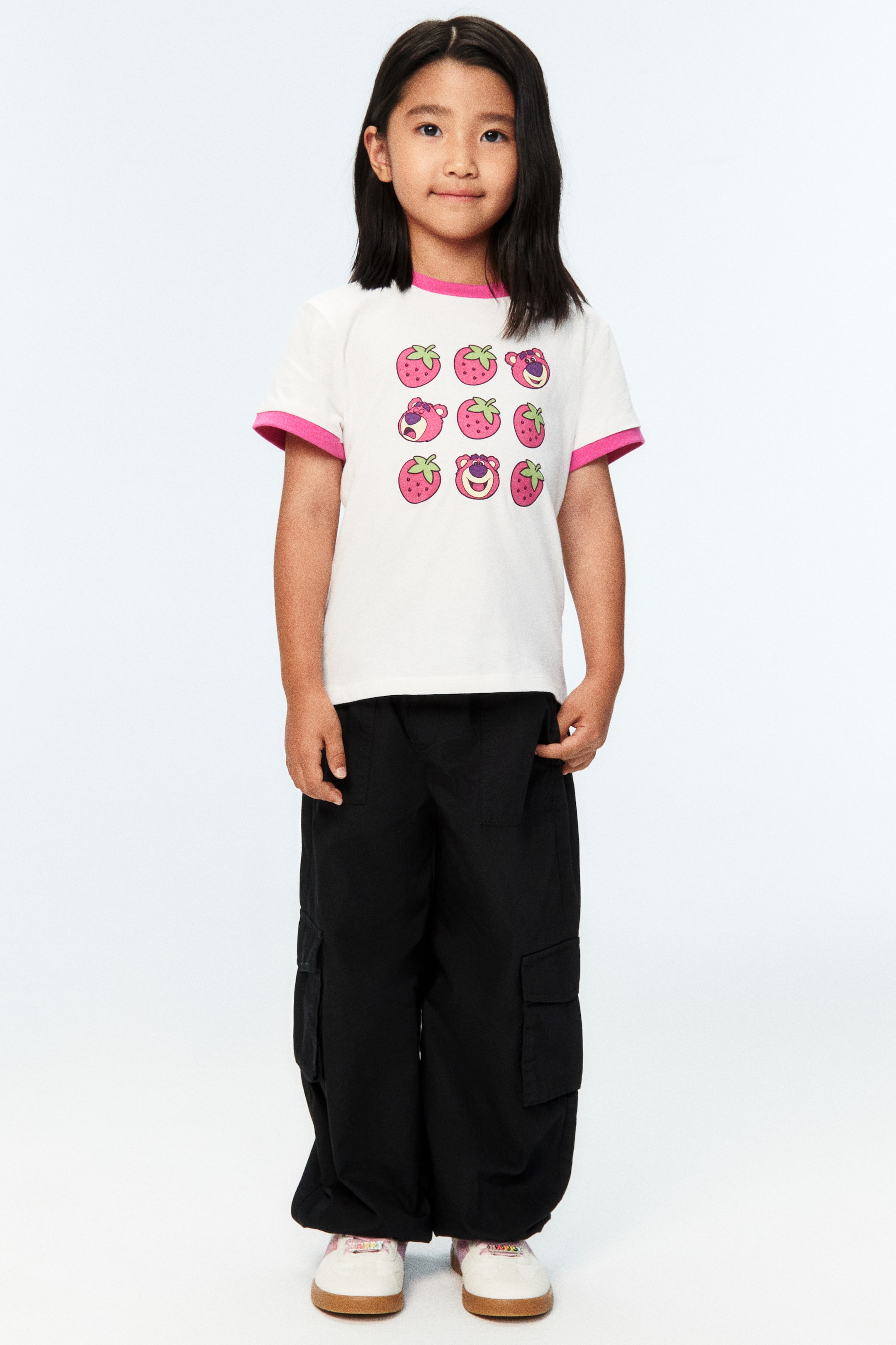 View larger image: Cotton cargo joggers - Black - Kids | H&M PH 1