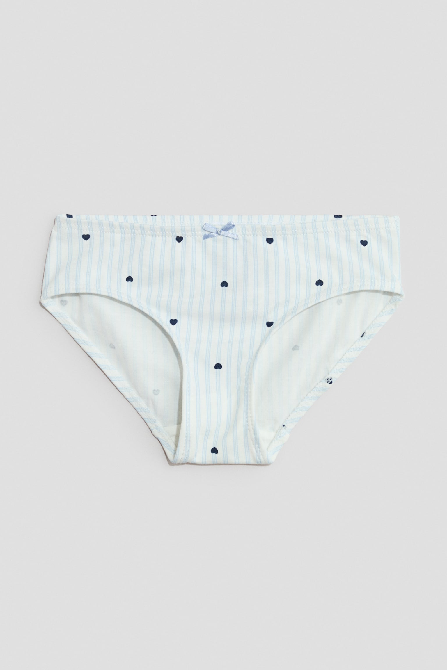 5-pack cotton briefs - Blue/Hearts/Light pink/Hearts/Turquoise/Unicorns/Pink/Ballerinas/Light pink/Bows/Cream/Light pink/Pink/Green - 2