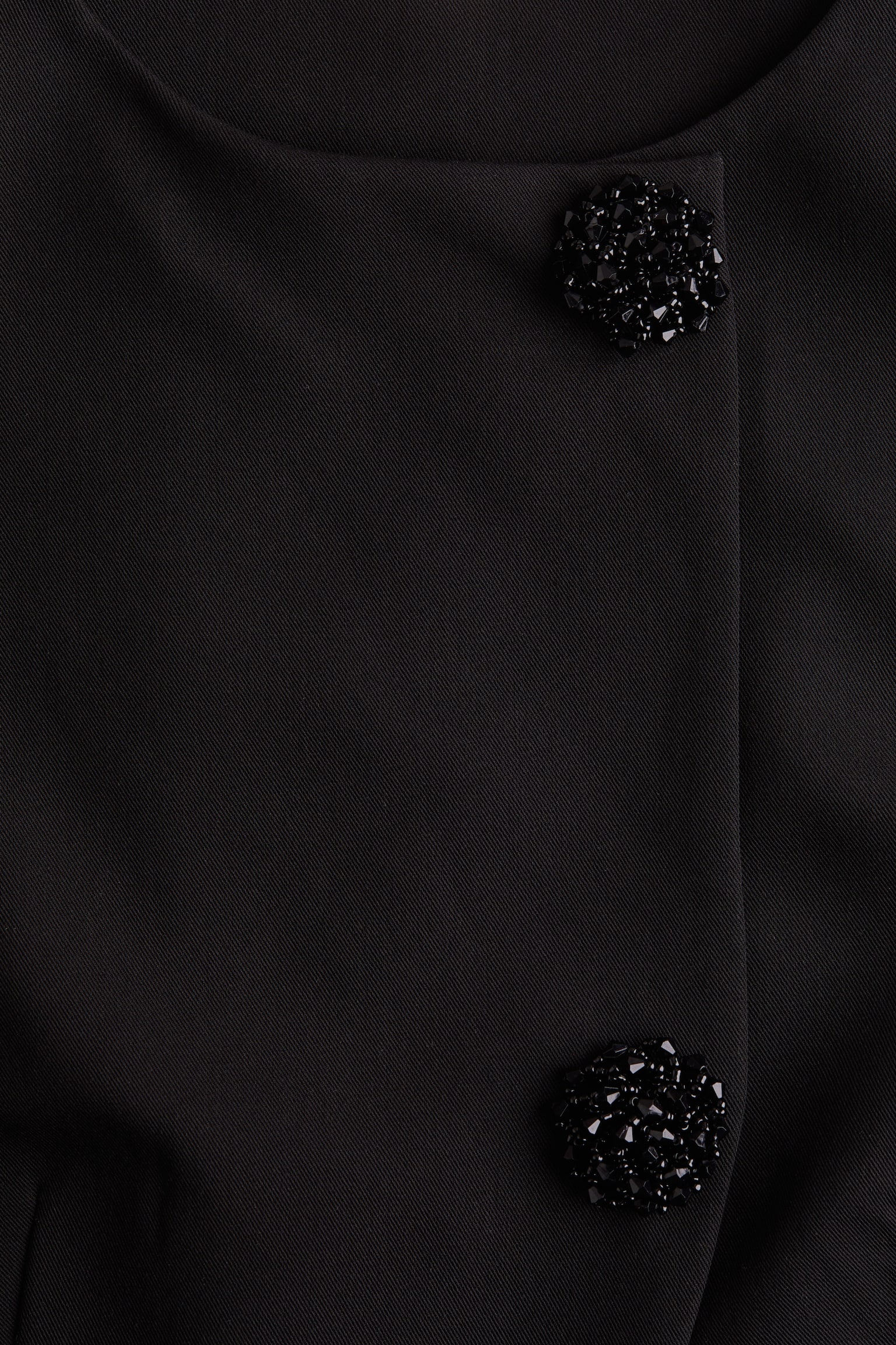 Áo gi-lê đáp chéo không đối xứng - Màu đen - 8