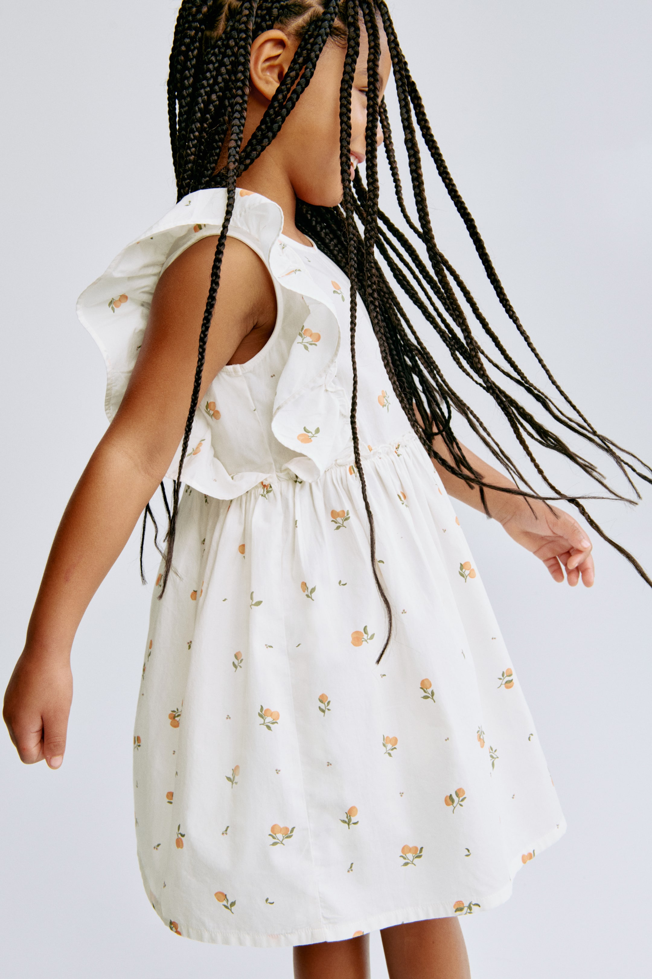 Visualizza immagine più grande: Abito in cotone con stampa - Bianco/pesche - BAMBINO | H&M IT 4