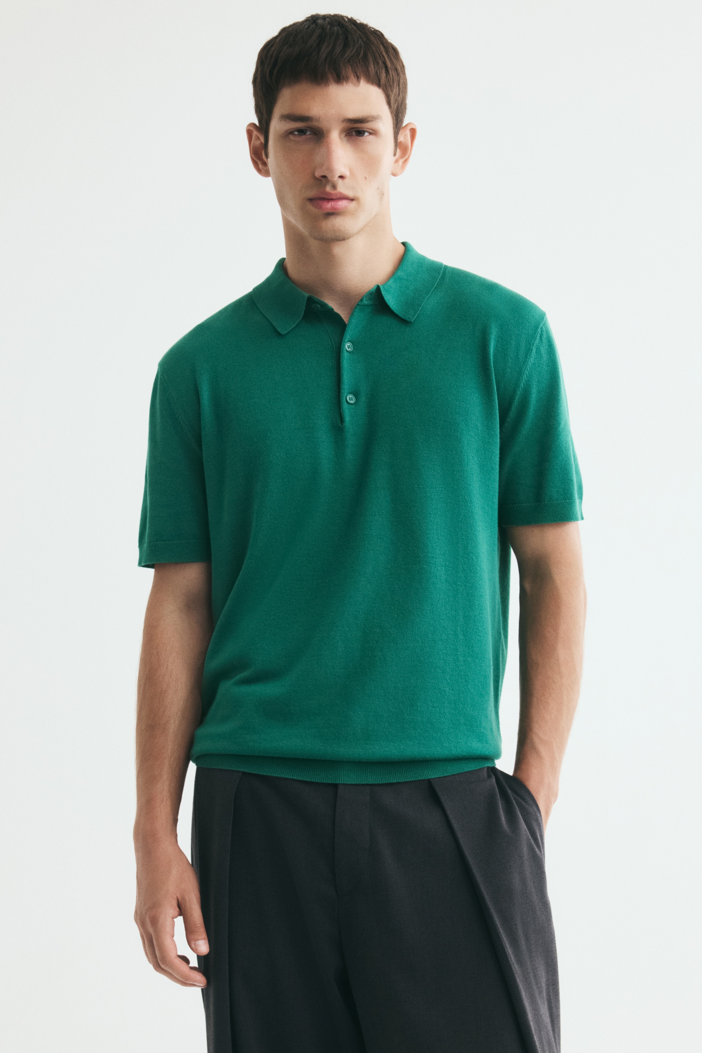 Regular Fit Polo shirt - Dark green/Grey marl/Light dusty blue/Cream/Dark brown/Red