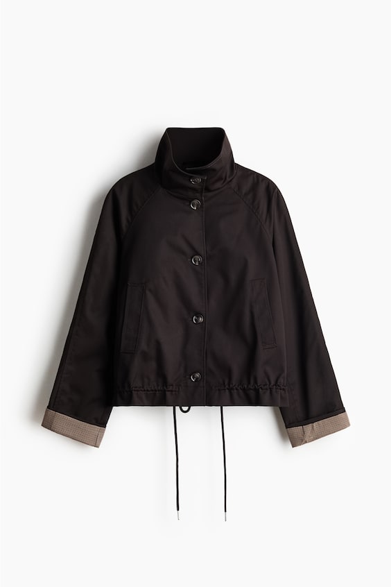 Женские куртки H&M Funnel-Collar Twill Jacket