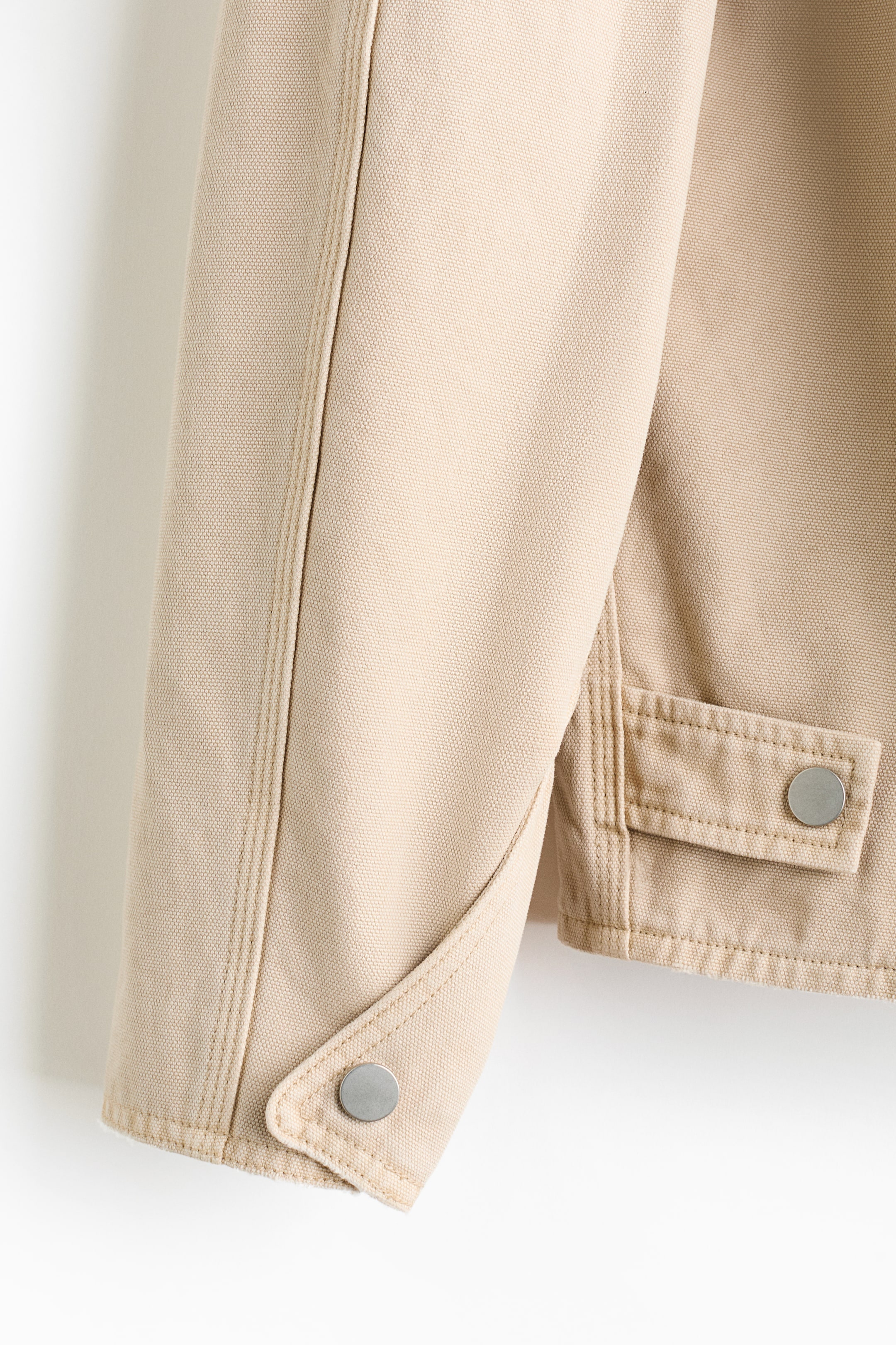 View larger image: Canvas jacket - Light beige - Men | H&M IN 3