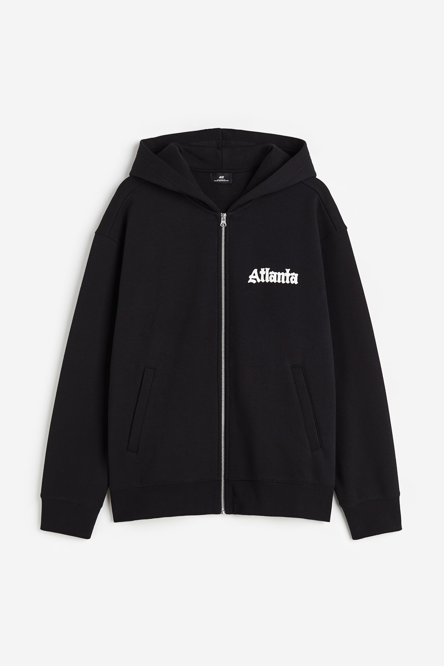 Relaxed Fit Zip-through hoodie - Black/Atlanta/Black/LA Privileges/White/Royale - 1