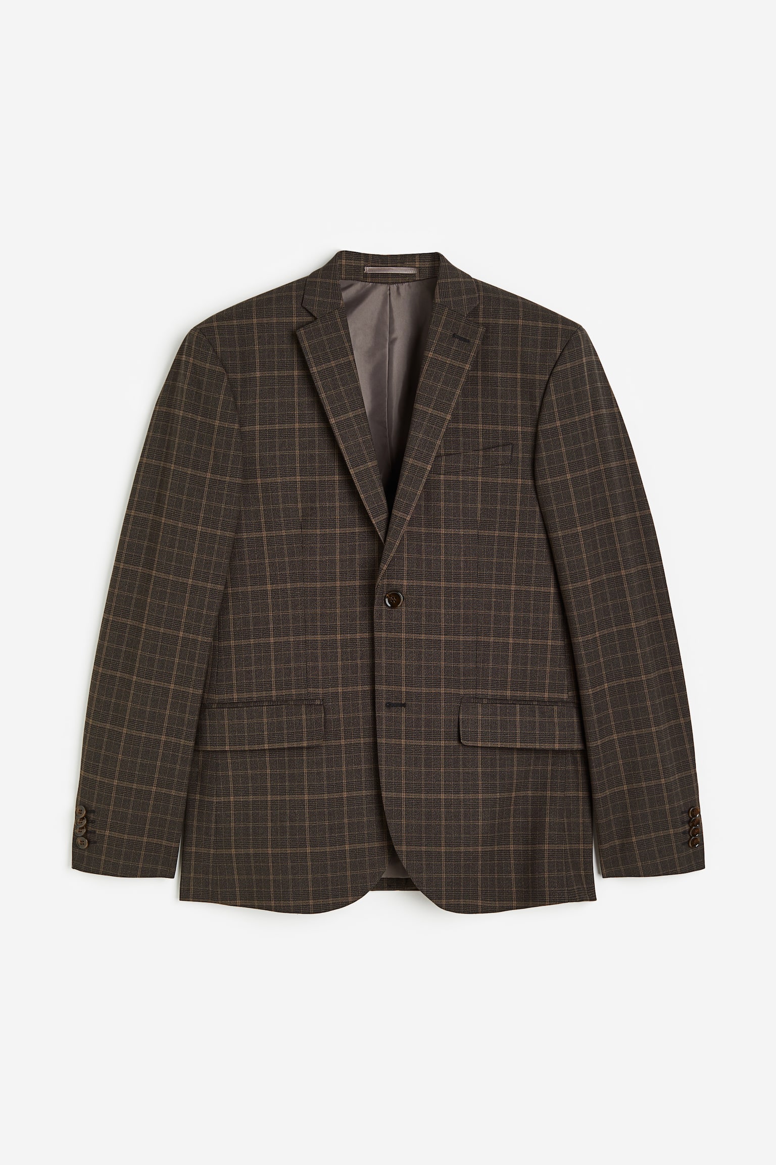 Slim Fit Jacket - Dark brown/Checked/Navy blue/Pinstriped/Greige/Checked/Dark grey/Checked - 1