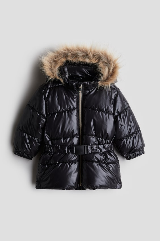 Детские куртки H&M Belt-Detail Puffer Jacket