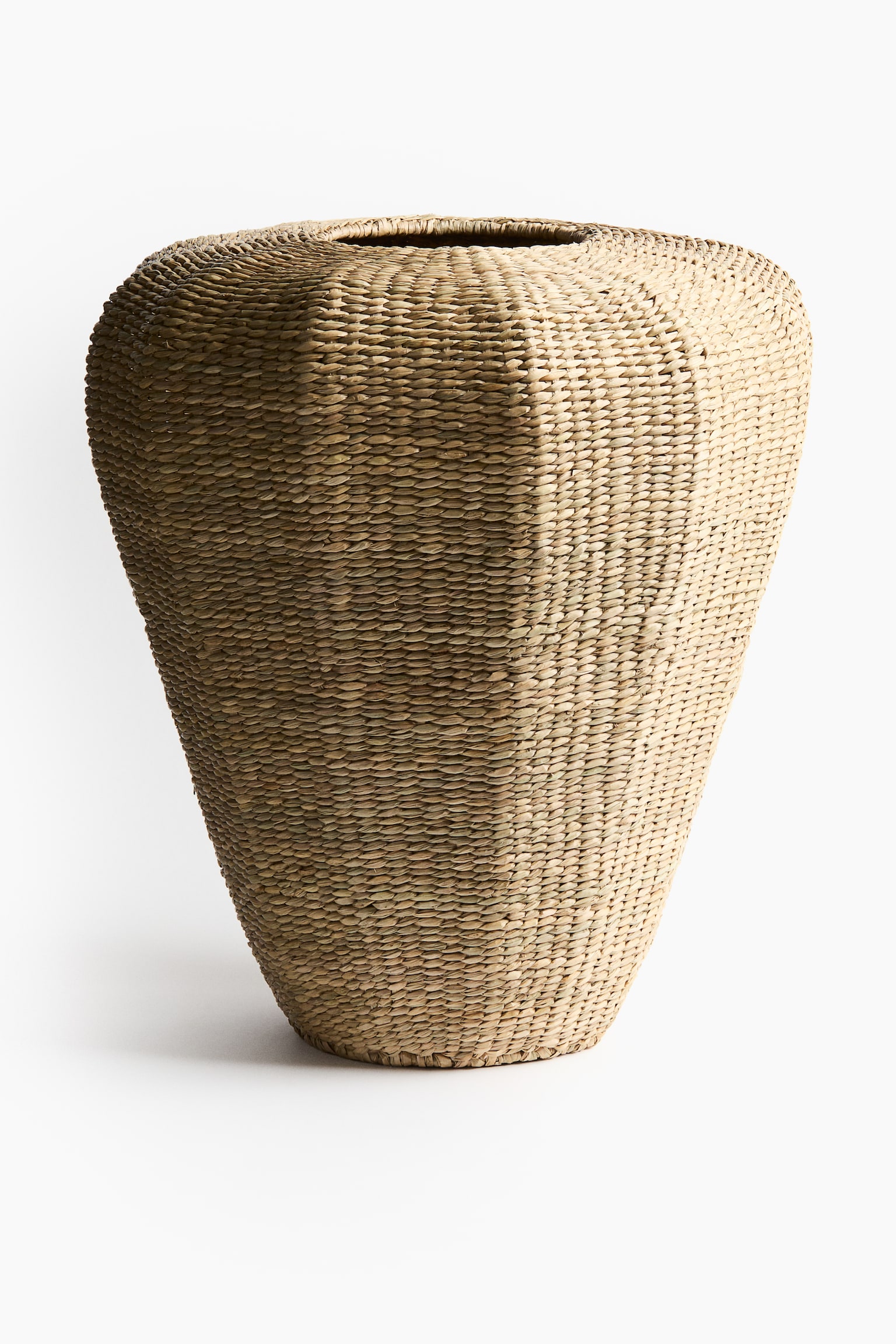 Grand vase en paille - Beige - 1