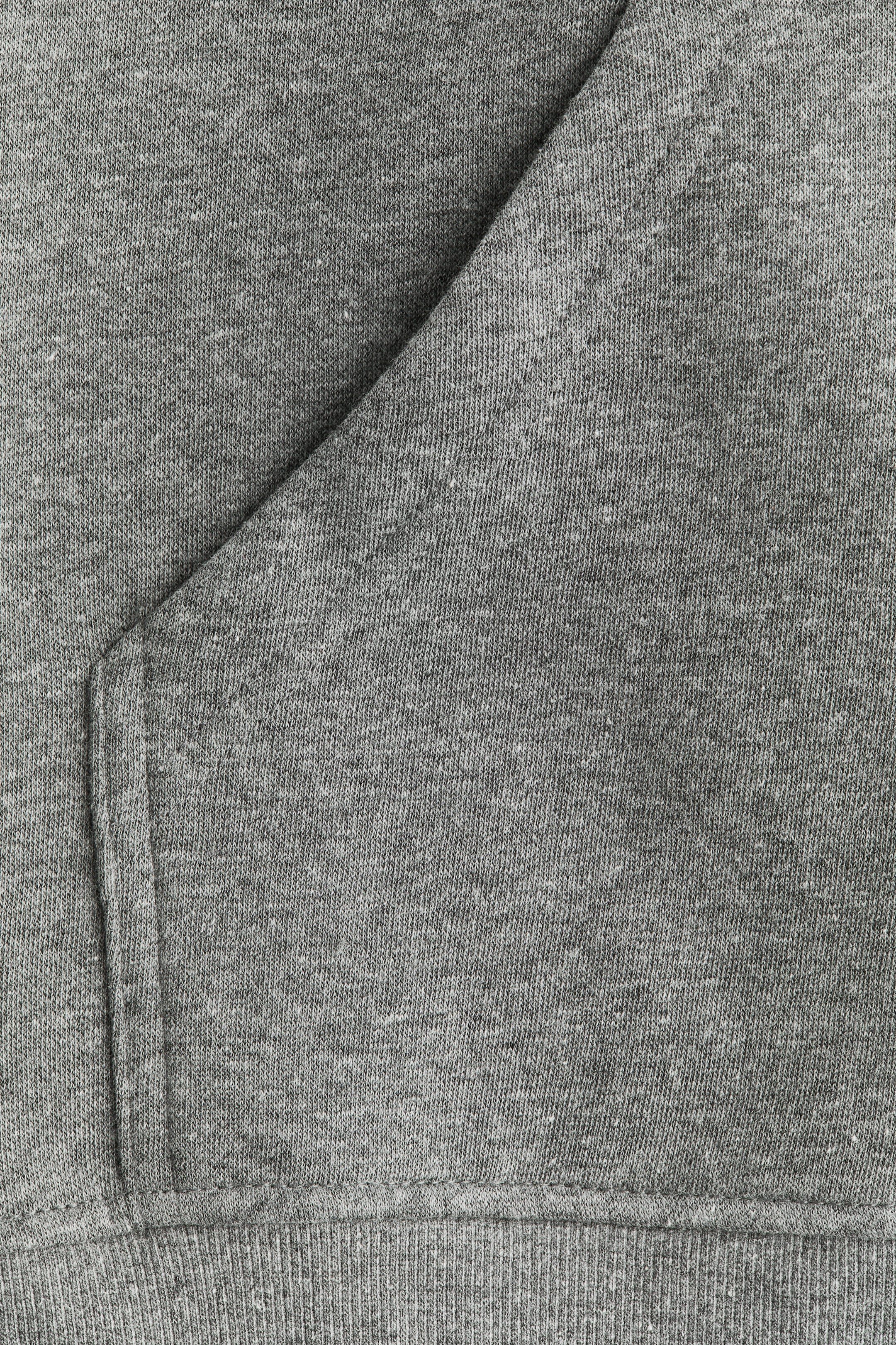 이미지 확대 보기: 집업 후디 - 그레이 멜란지 - 여성 | H&M KR 2