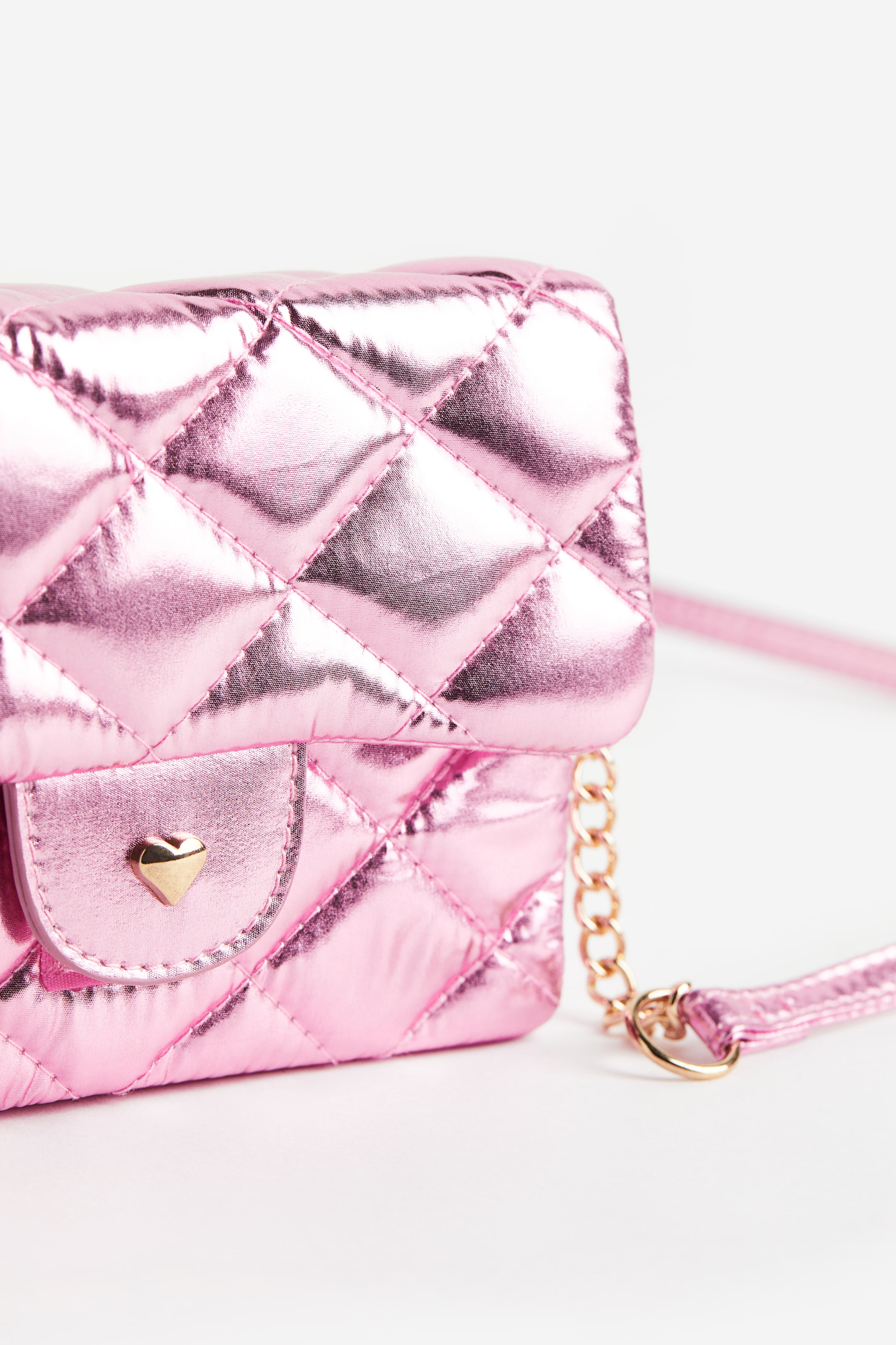 Quilted Shoulder Bag Pink Kids H&M CA