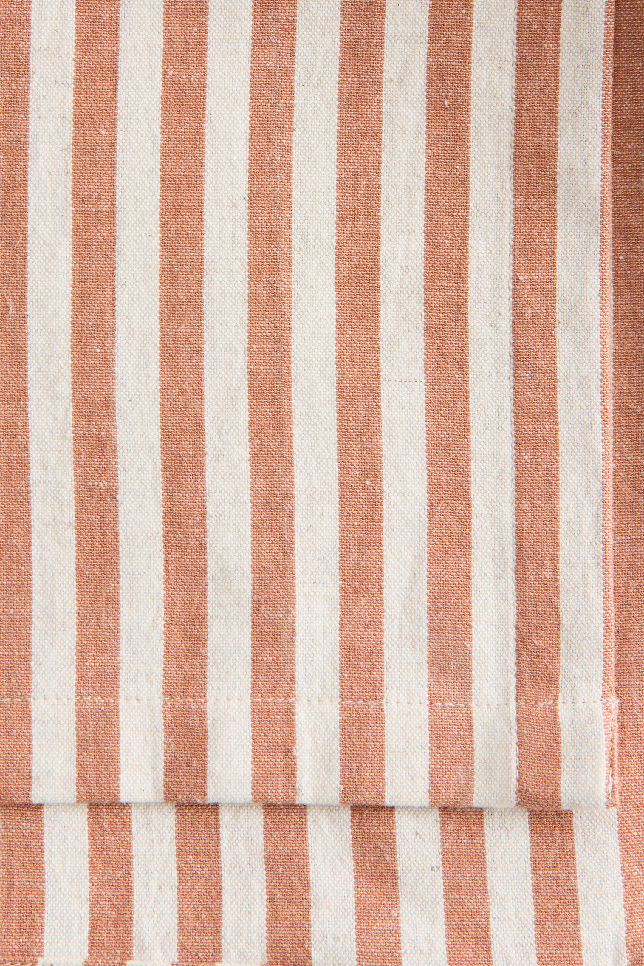 拡大画像を表示: リネンブレンドテーブルクロス - オレンジ／ストライプ - Home All | H&M JP 4