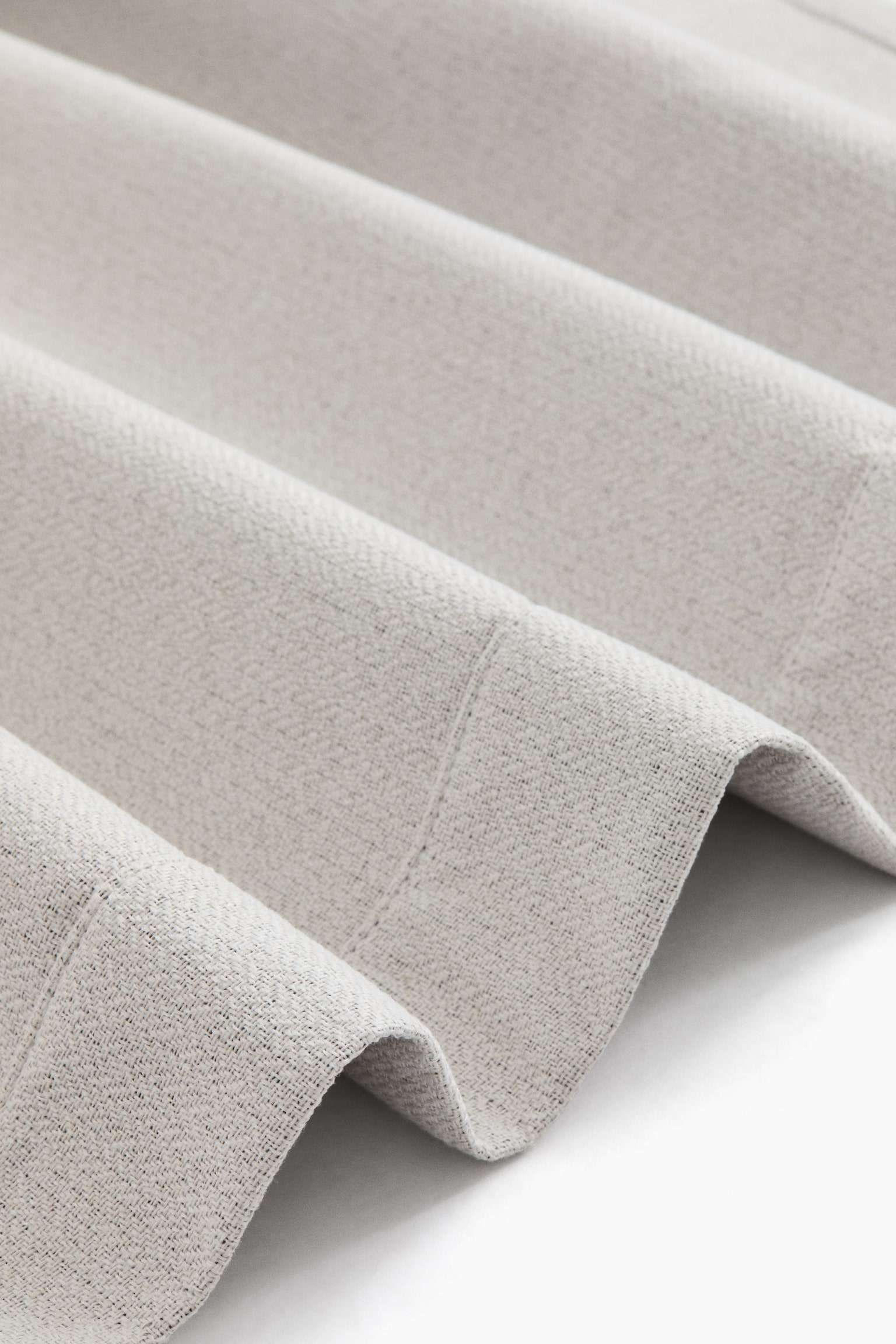 1-pack long and wide blackout curtain length - Light grey/Khaki green/Beige marl - 3