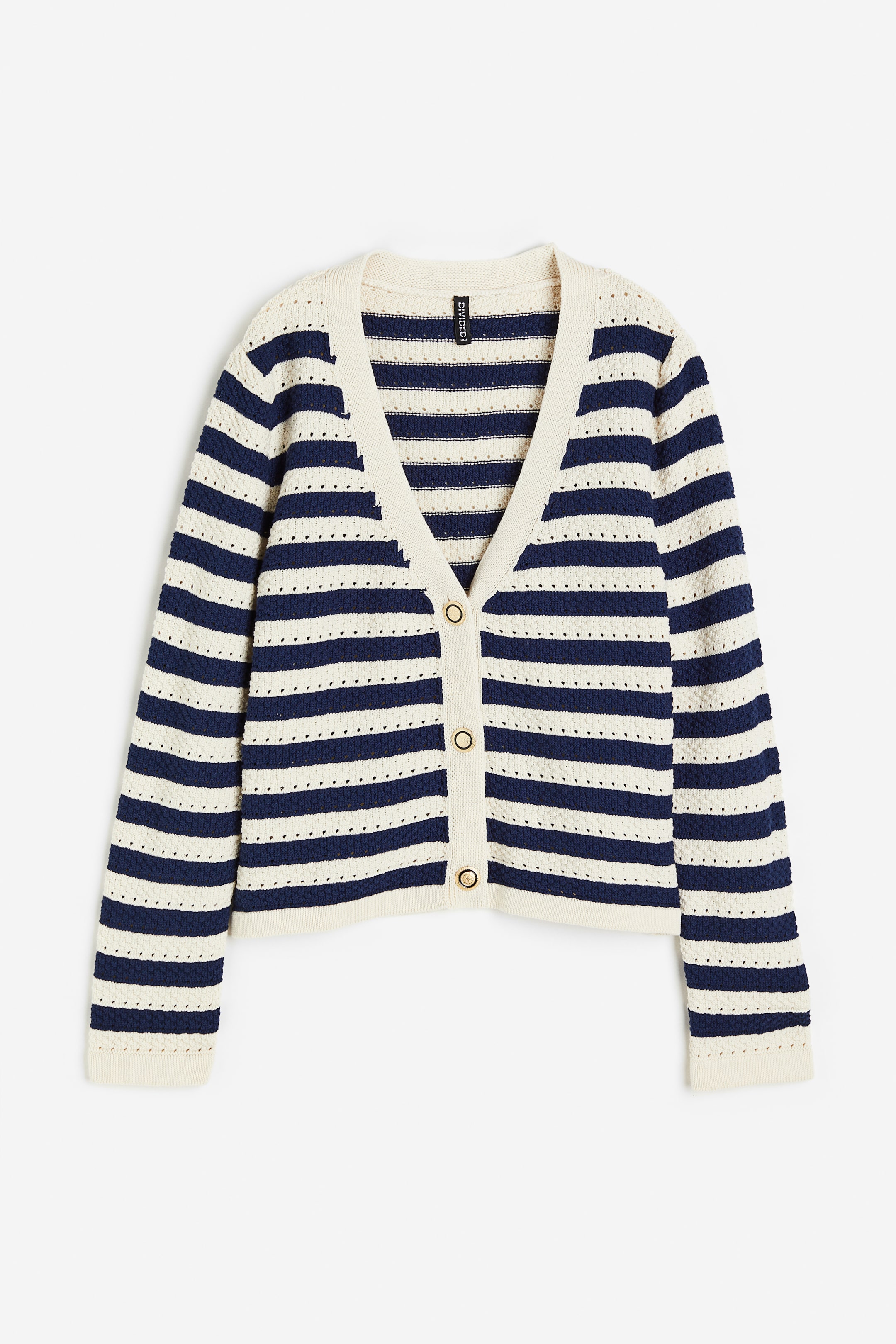 Pointelle-knit Cardigan