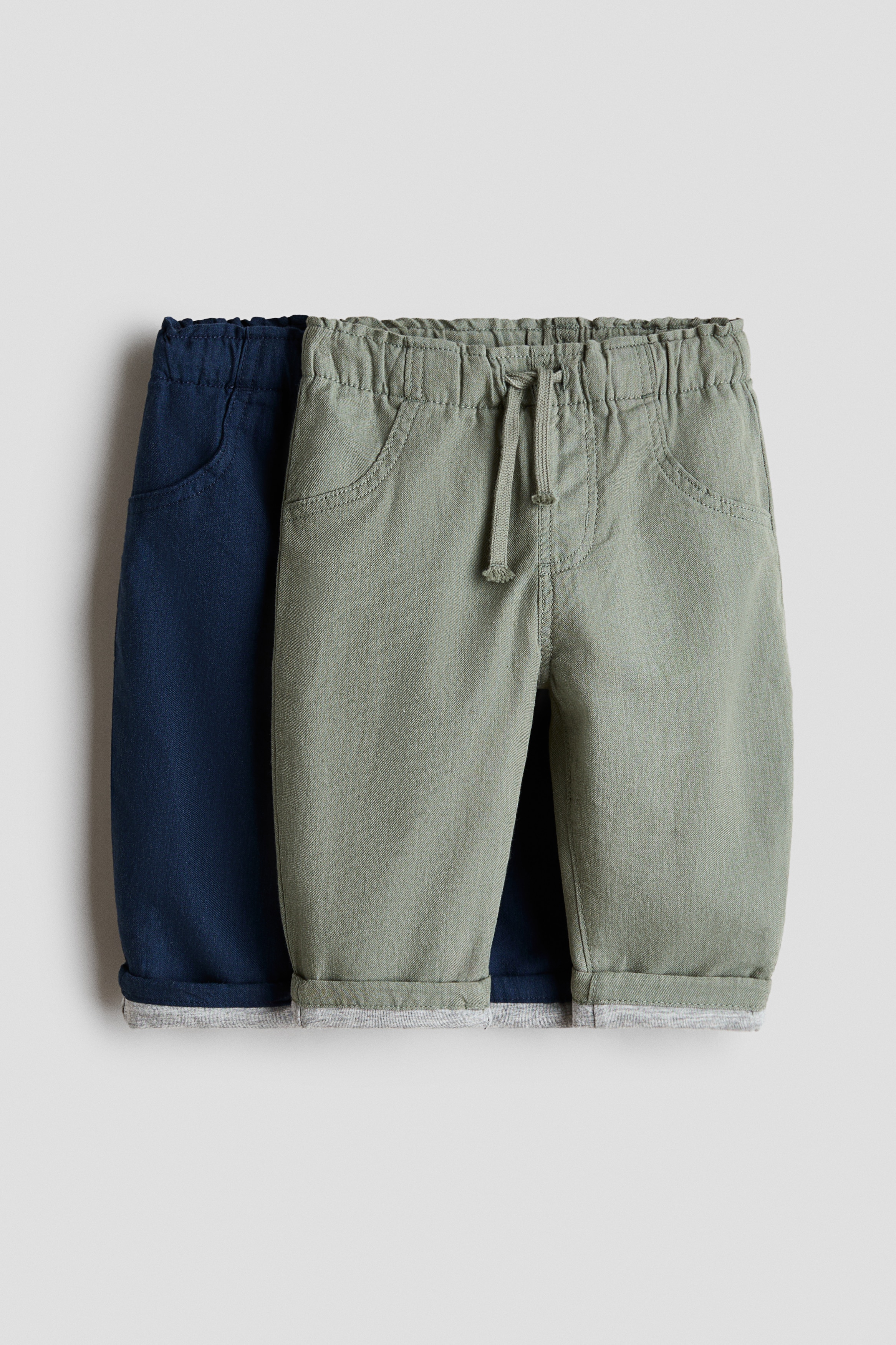 Lot de 2 pantalons jogger doublés en cotonModèle
