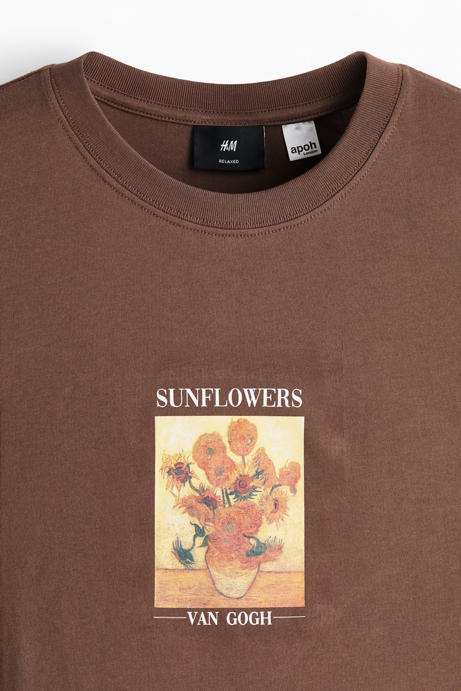 Loose Fit T-shirt - Brown/Van Gogh/Black/Pink Floyd/Black/Nirvana/Black/Post Malone/White/Claude Monet/Black/ 2pac/White/Honda/White/Reservoir Dogs - 2