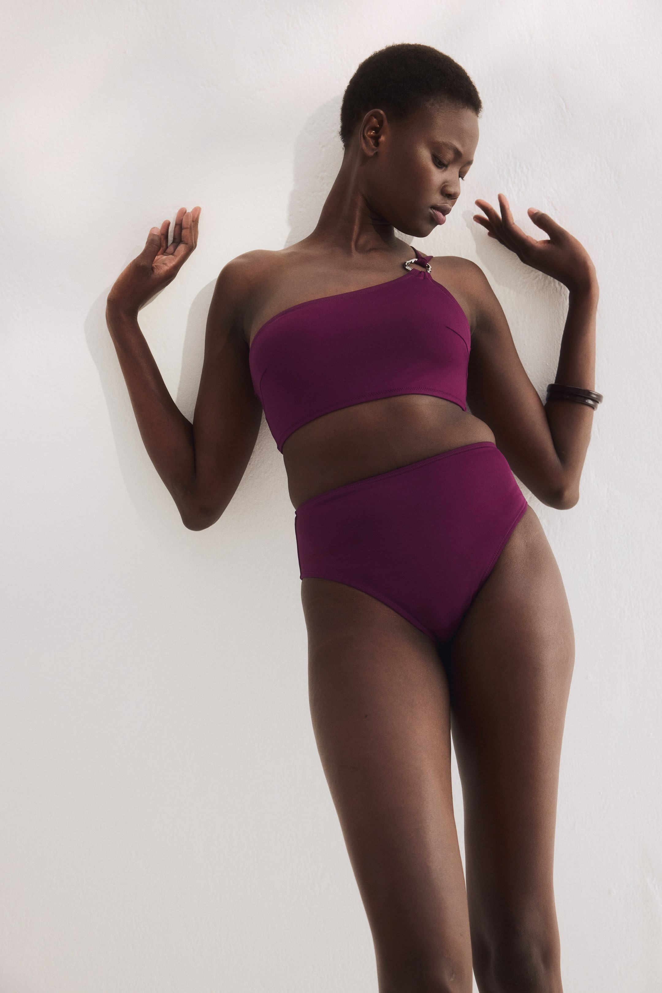 High Waist Cheeky Bikini Bottoms