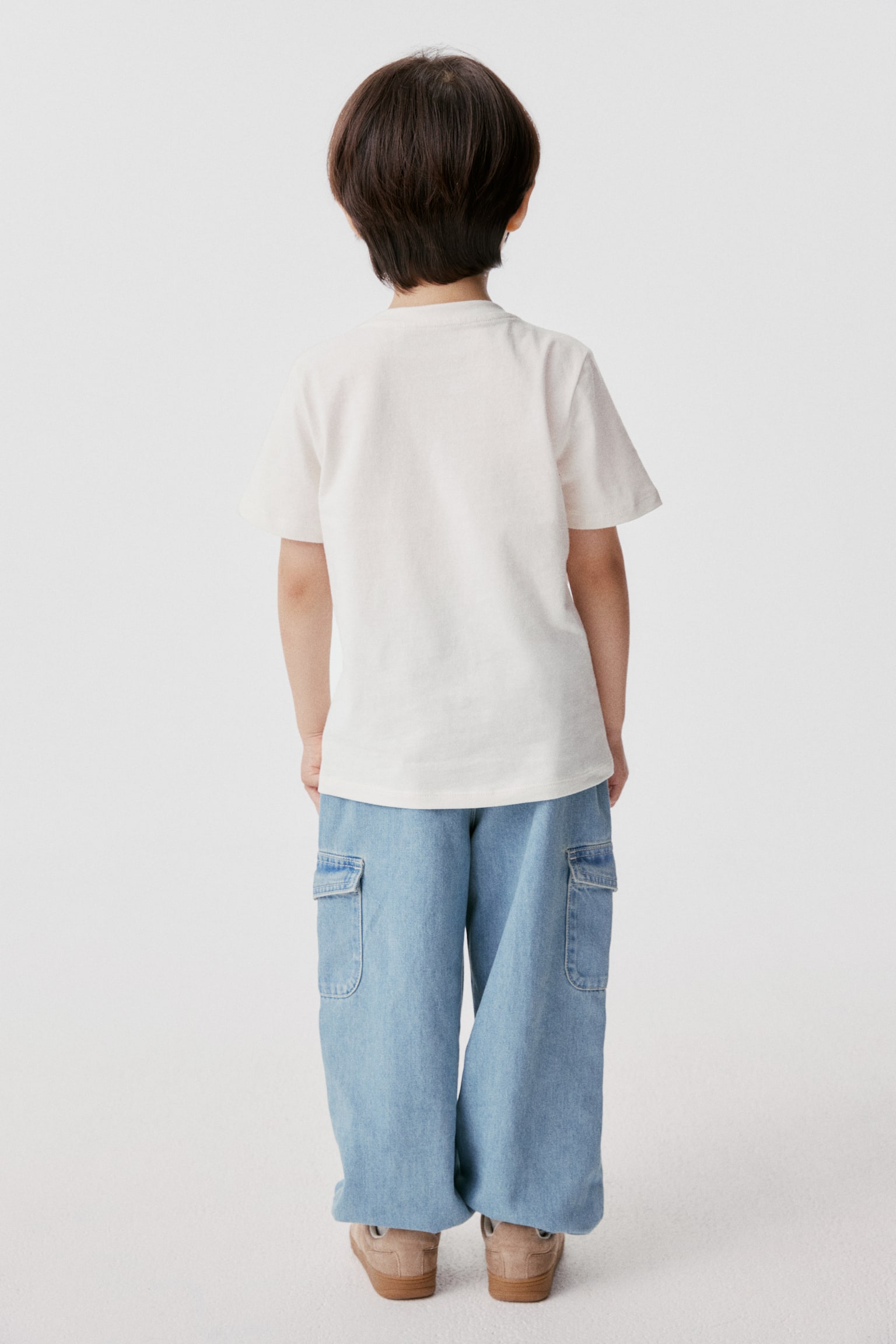 Áo thun cotton in hình - Màu trắng/Phi vụ động trời/Màu trắng/Phi vụ động trời/Xanh dương/Phi vụ động trời/Màu hồng/Phi vụ động trời - 3