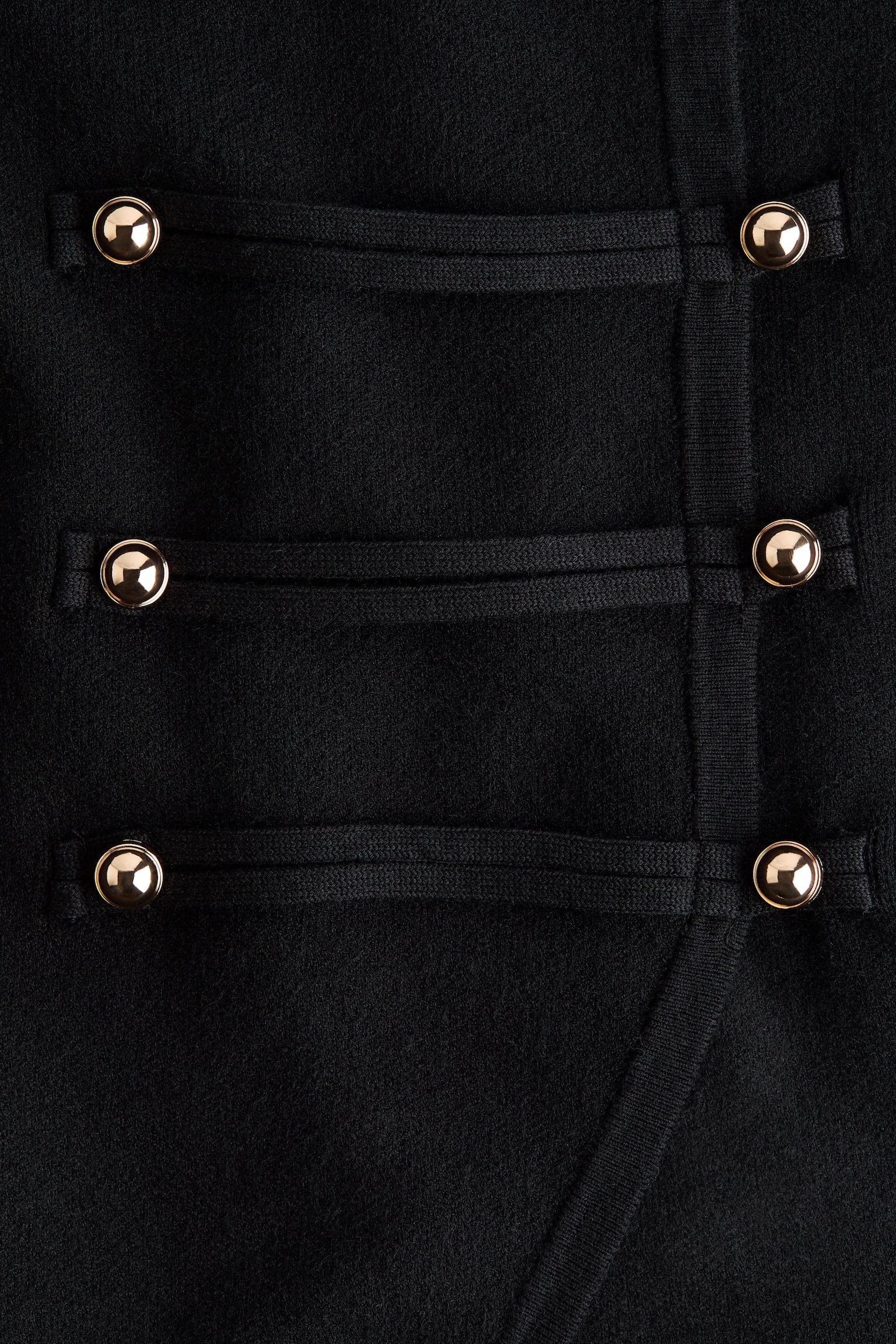 Женский жилет H&M Double-Breasted Fine-Knit Vest, цвет: Чёрный — фото 5